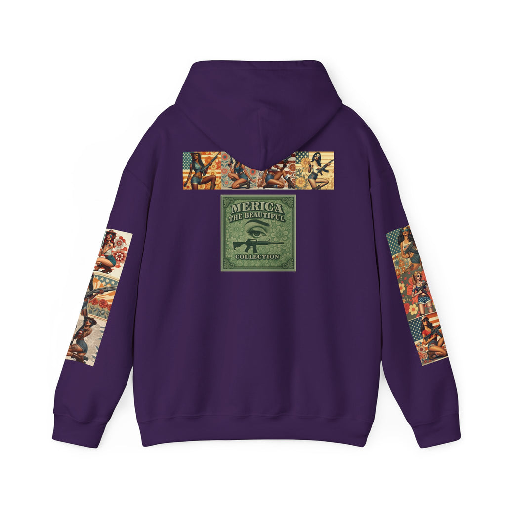 Patriotic 'Uncle Dave Wants You' Hoodie — Gunslinger Girls Rifle Retro Illustration (US Only)