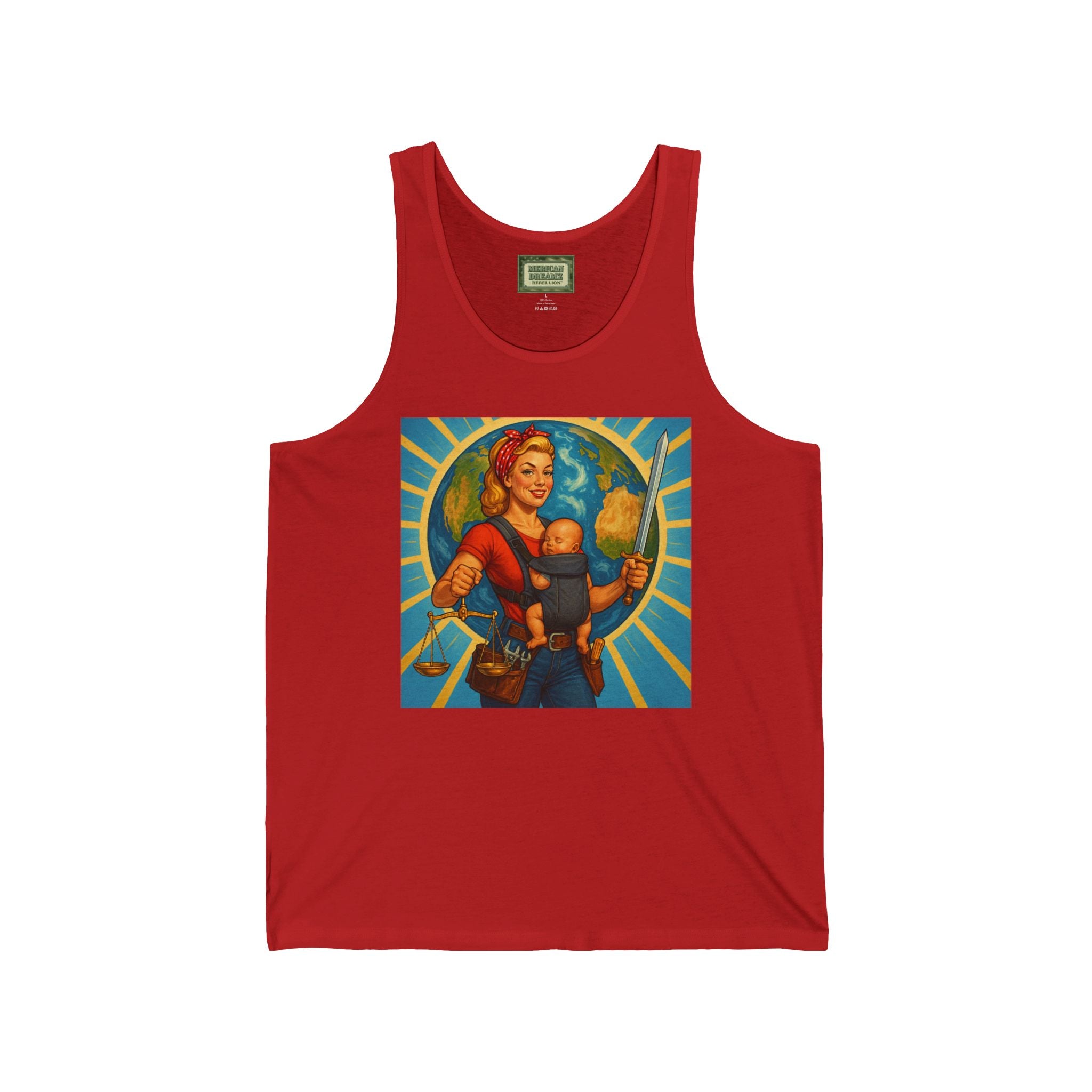 Super Momz Tank Top – Motherhood Superhero Graphic Tank -07