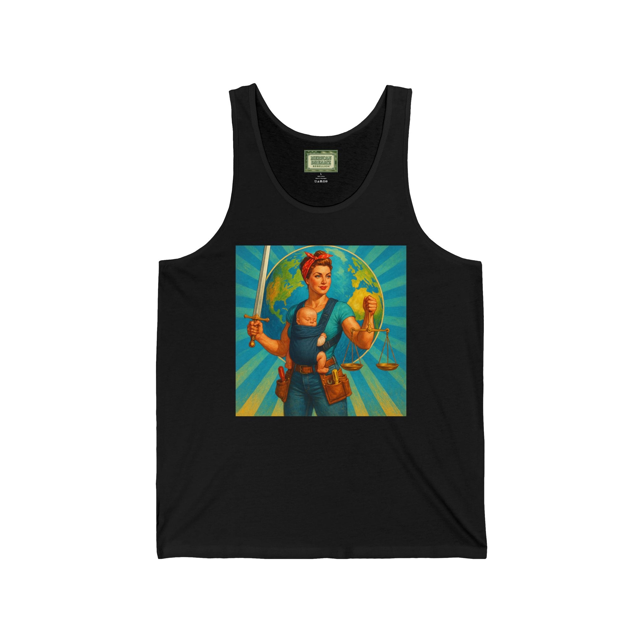 Super Momz Tank Top – Motherhood Superhero Graphic Tank -16