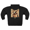 Americana Pinup girl with AK-47 Zip Hoodie — Retro Vintage Patriotic Graphic