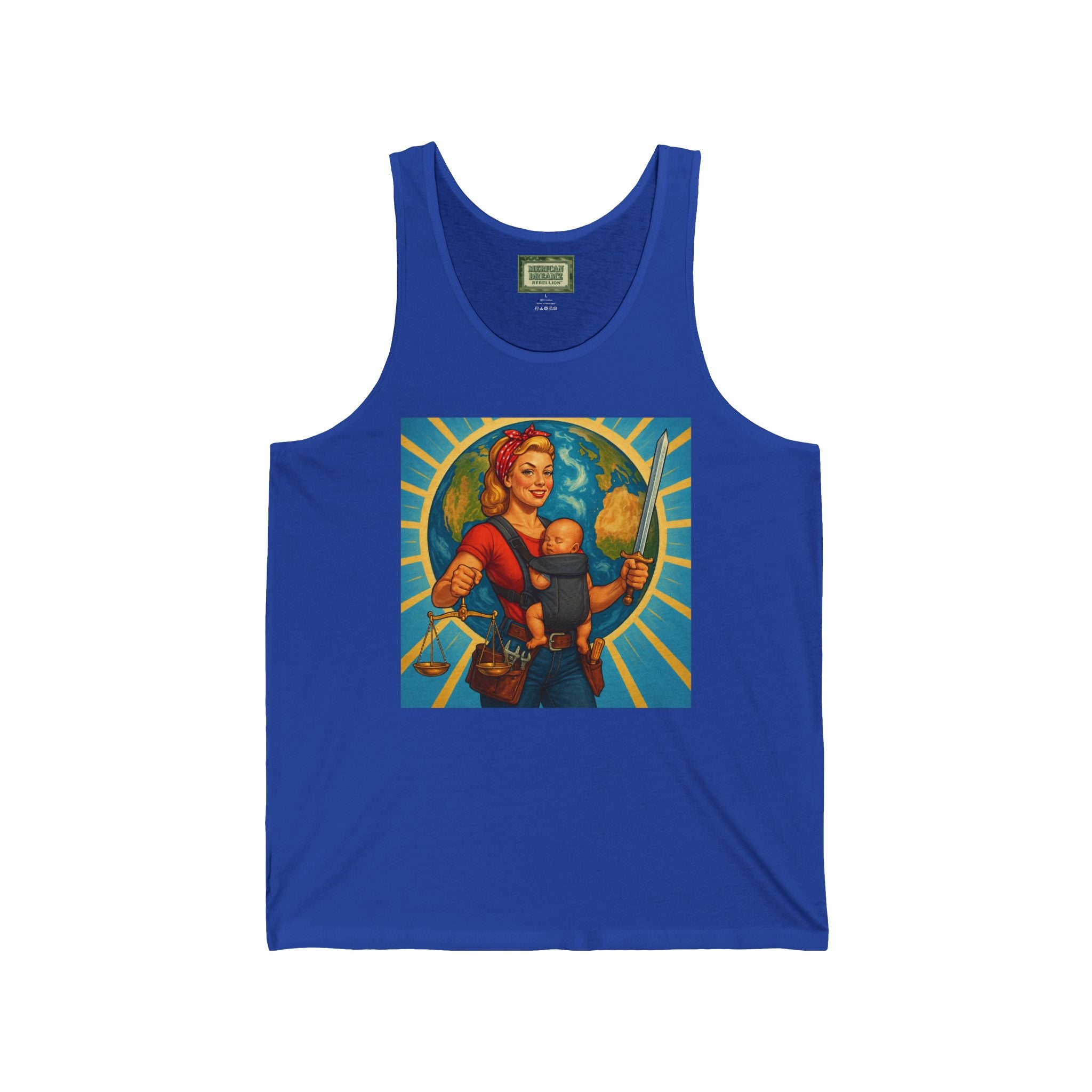 Super Momz Tank Top – Motherhood Superhero Graphic Tank -07