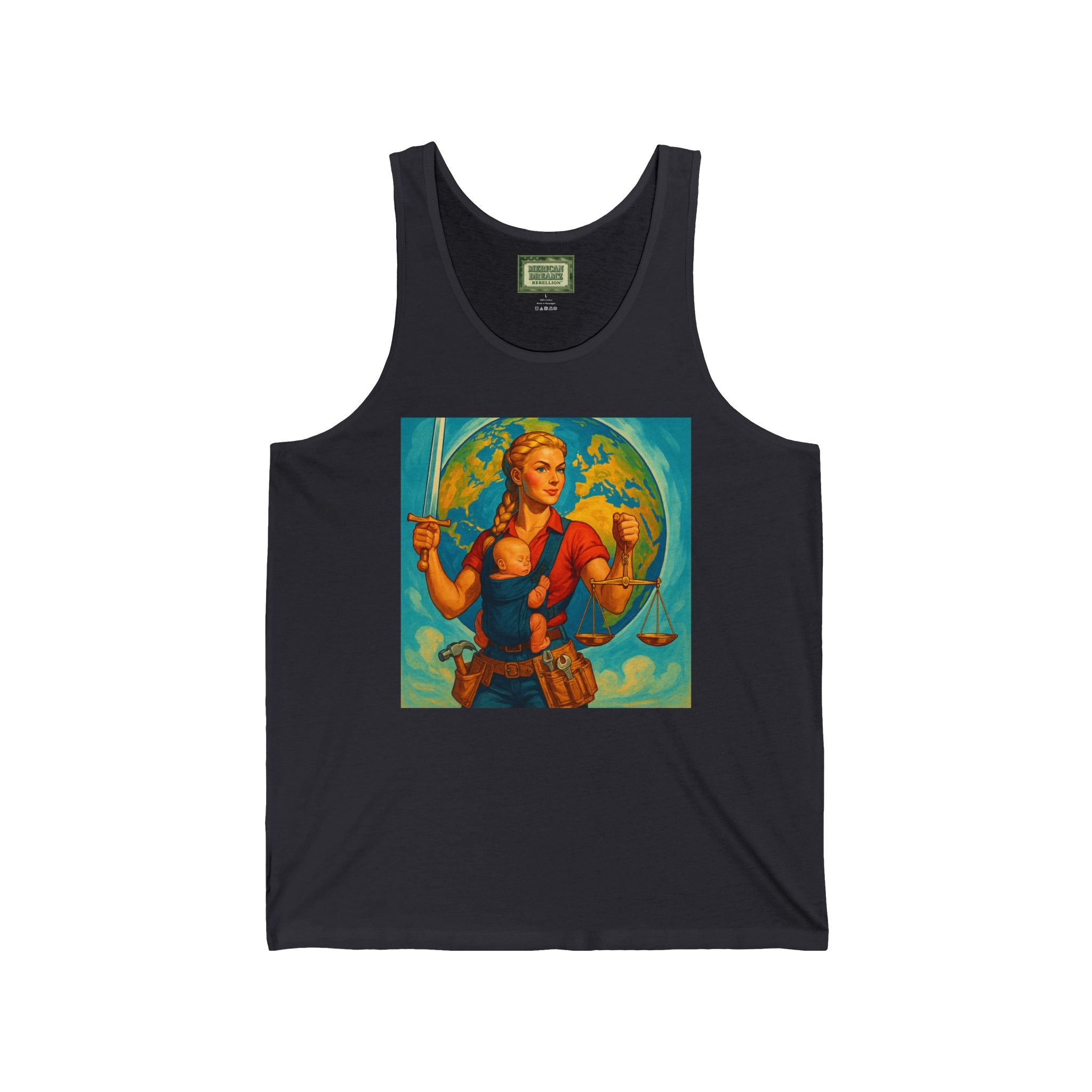 Super Momz Tank Top – Motherhood Superhero Graphic Tank -09