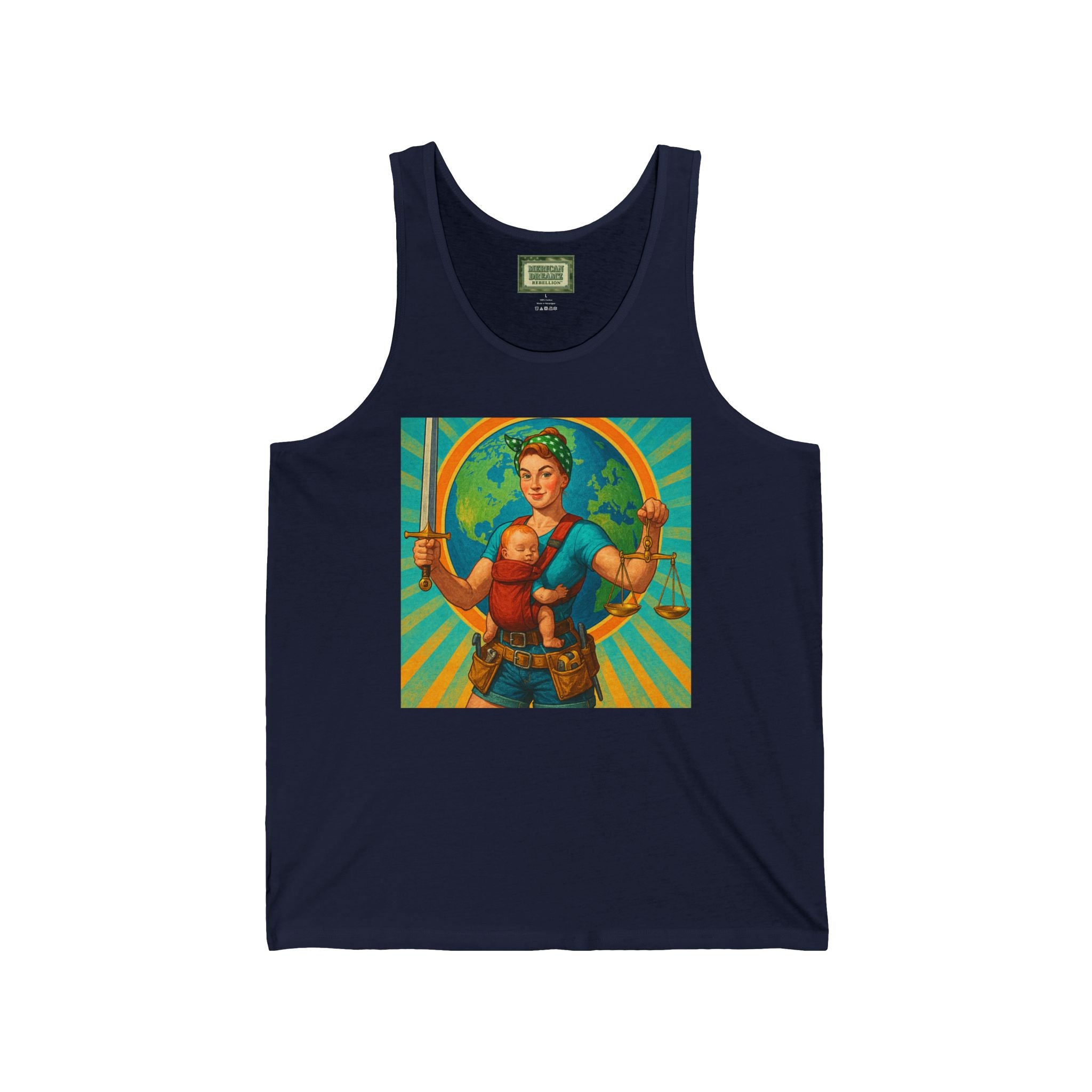 Super Momz Tank Top – Motherhood Superhero Graphic Tank -14