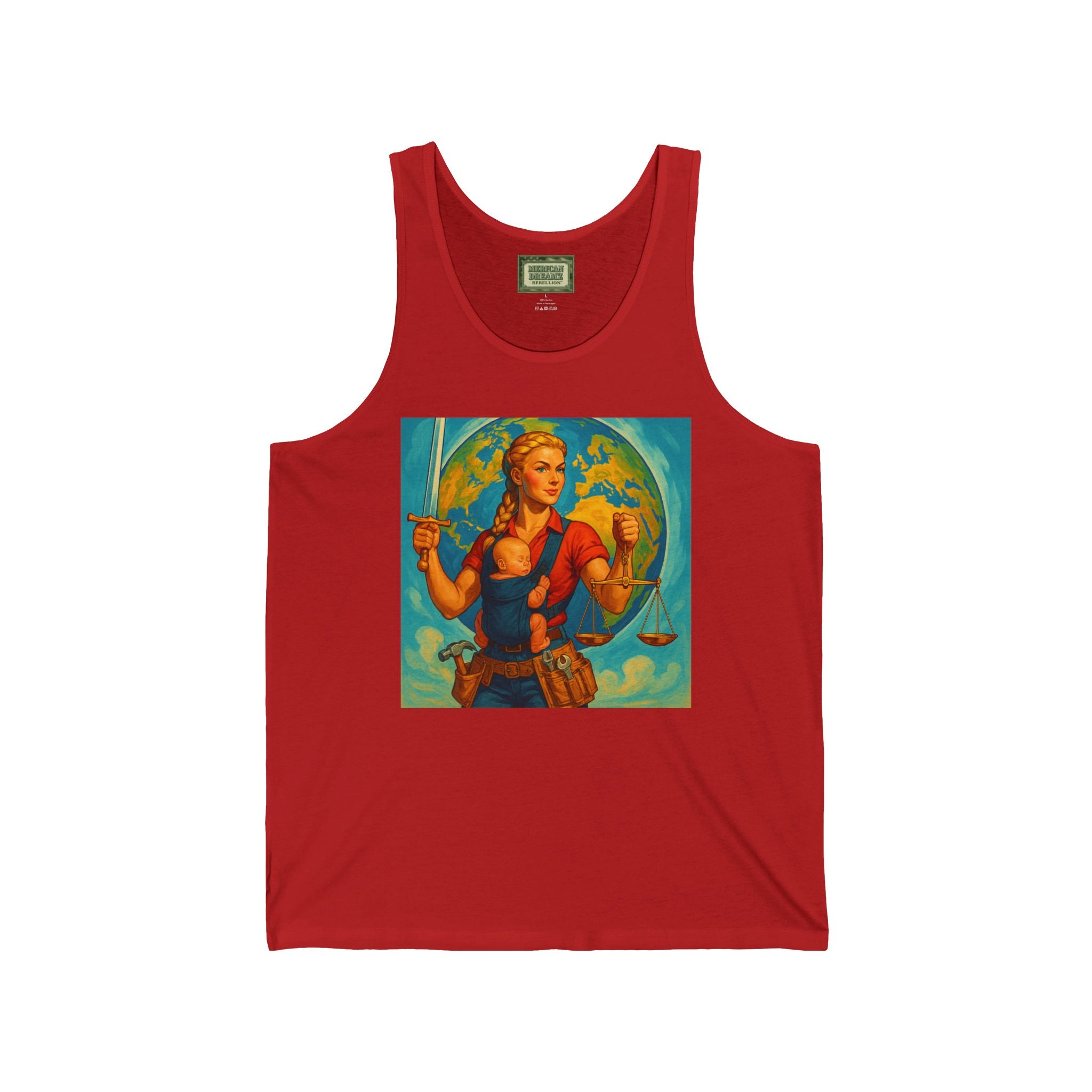 Super Momz Tank Top – Motherhood Superhero Graphic Tank -09