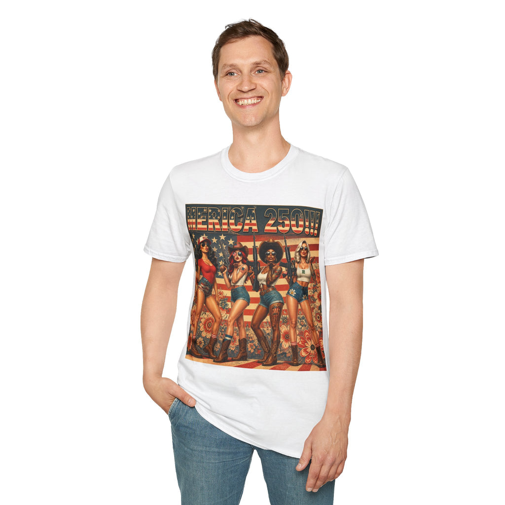 MERICAN DREAMZ REBELLION – MERICA 250!!!  Graphic T‑Shirt – 250 Years of Freedom 1776-2026 Graphic Tee-#1