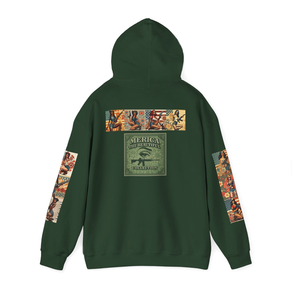 Patriotic 'Uncle Dave Wants You' Hoodie — Gunslinger Girls Rifle Retro Illustration (US Only)