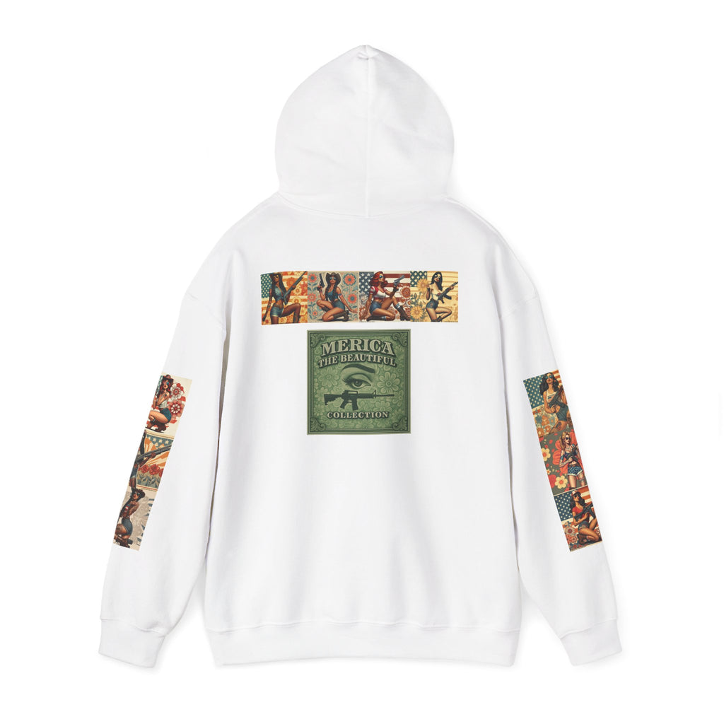 Patriotic 'Uncle Dave Wants You' Hoodie — Gunslinger Girls Rifle Retro Illustration (US Only)