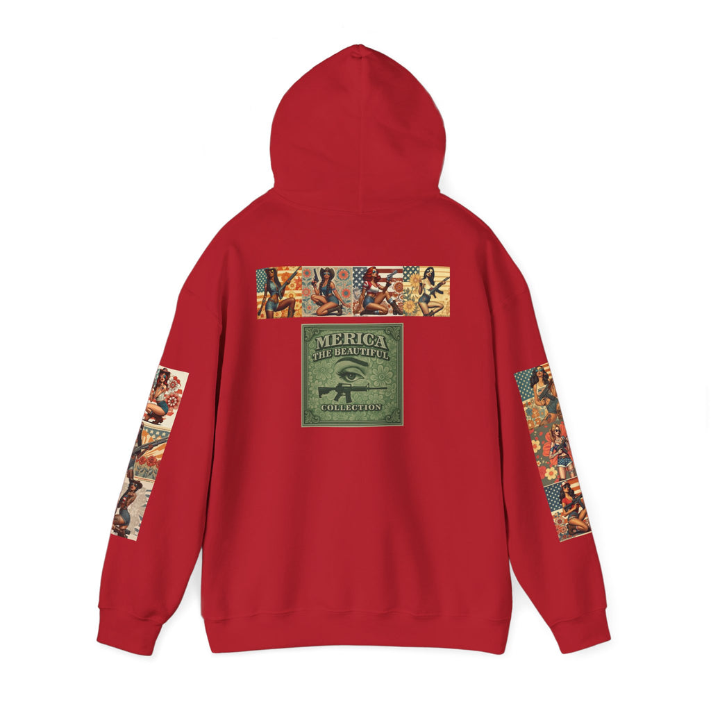Patriotic 'Uncle Dave Wants You' Hoodie — Gunslinger Girls Rifle Retro Illustration (US Only)