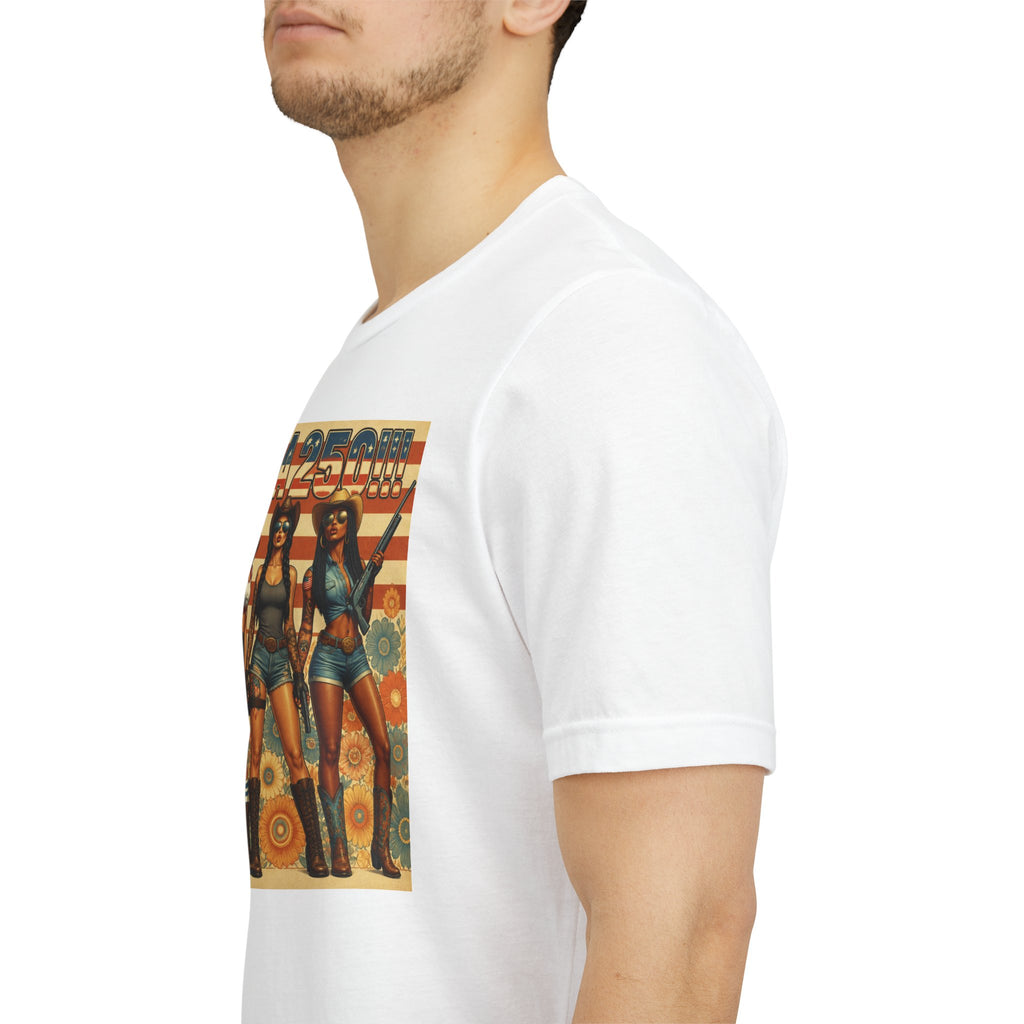 MERICAN DREAMZ REBELLION – MERICA 250!!!  Short Sleeve T‑Shirt – 250 Years of Freedom 1776-2026 Graphic Tee-#2