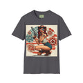 Pin-Up Americana T-Shirt — Retro Floral Gun Cowgirl Vintage Style (US Only)