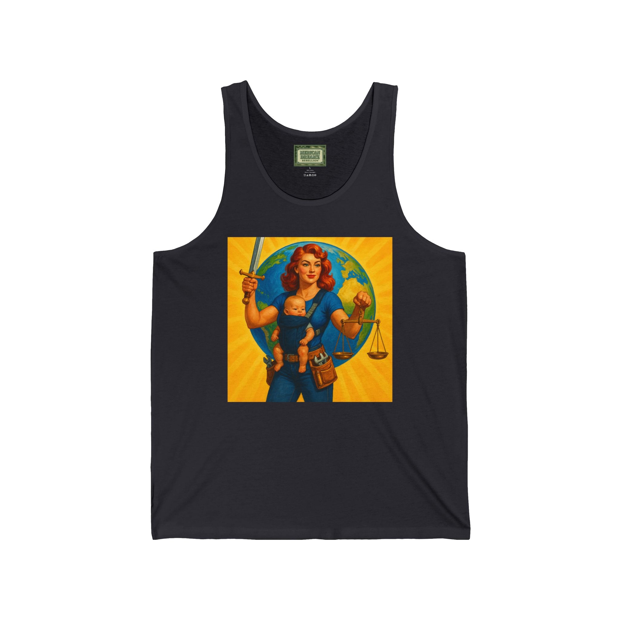 Super Momz Tank Top – Motherhood Superhero Graphic Tank -02