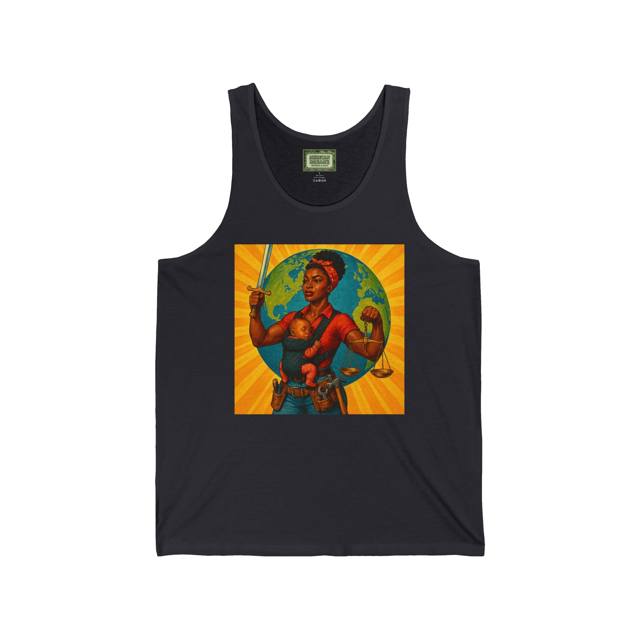 Super Momz Tank Top – Motherhood Superhero Graphic Tank -04