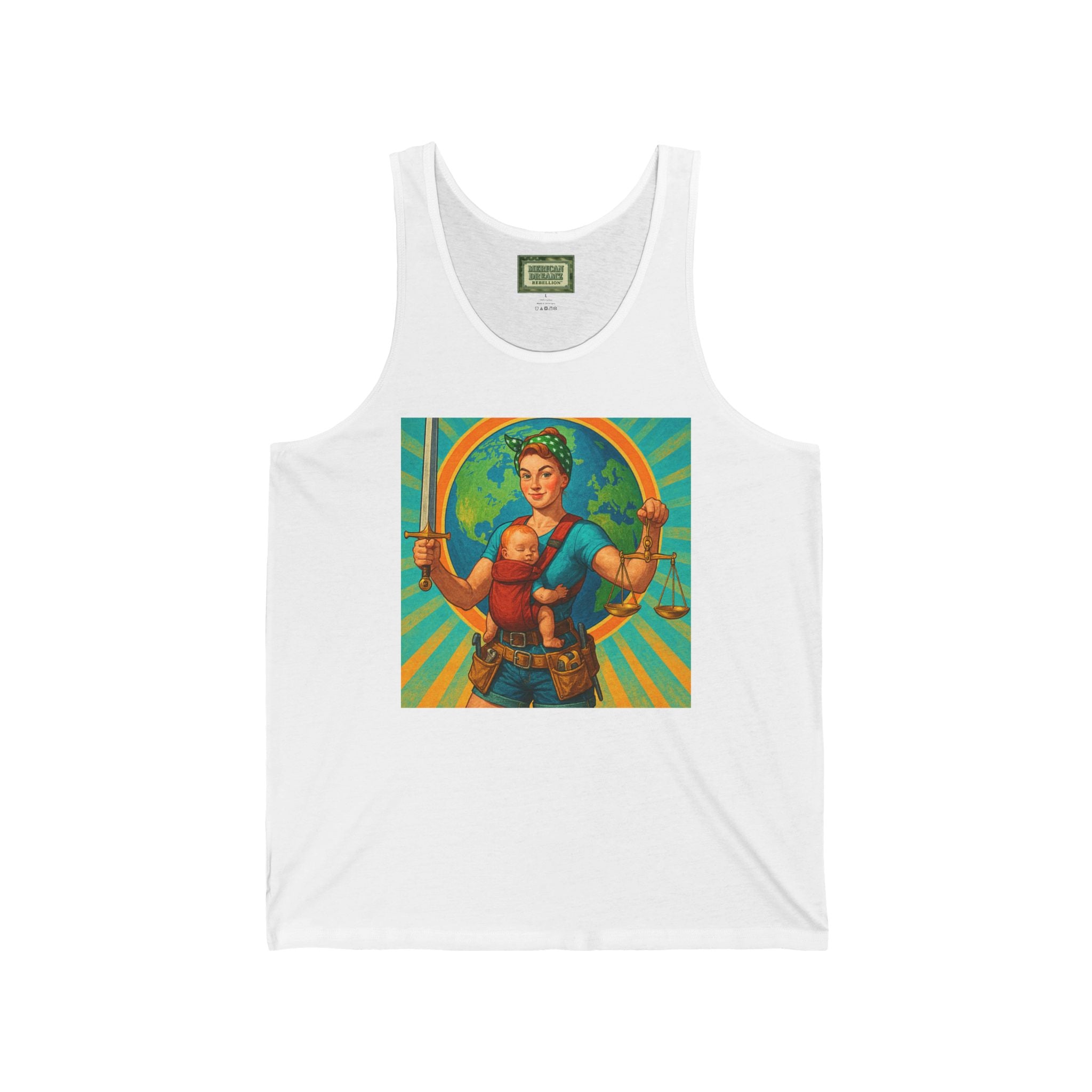 Super Momz Tank Top – Motherhood Superhero Graphic Tank -14