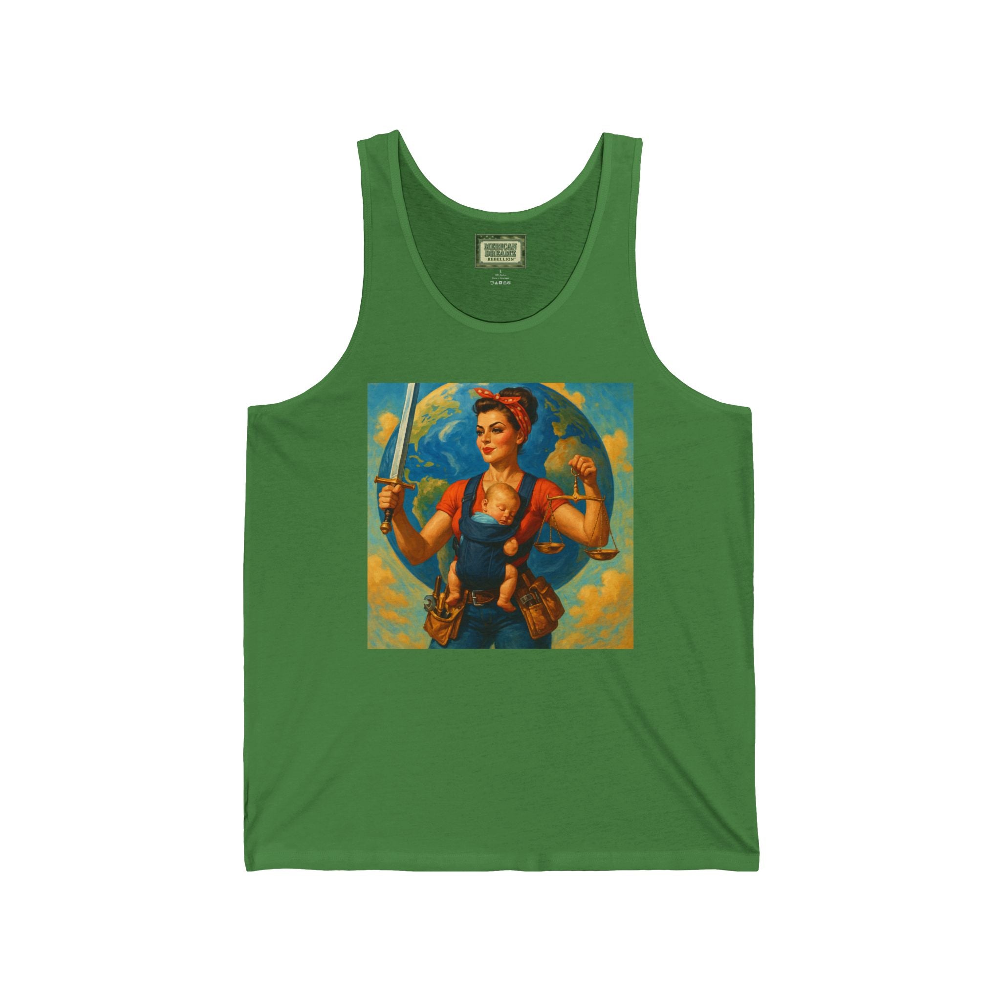 Super Momz Tank Top – Motherhood Superhero Graphic Tank -03