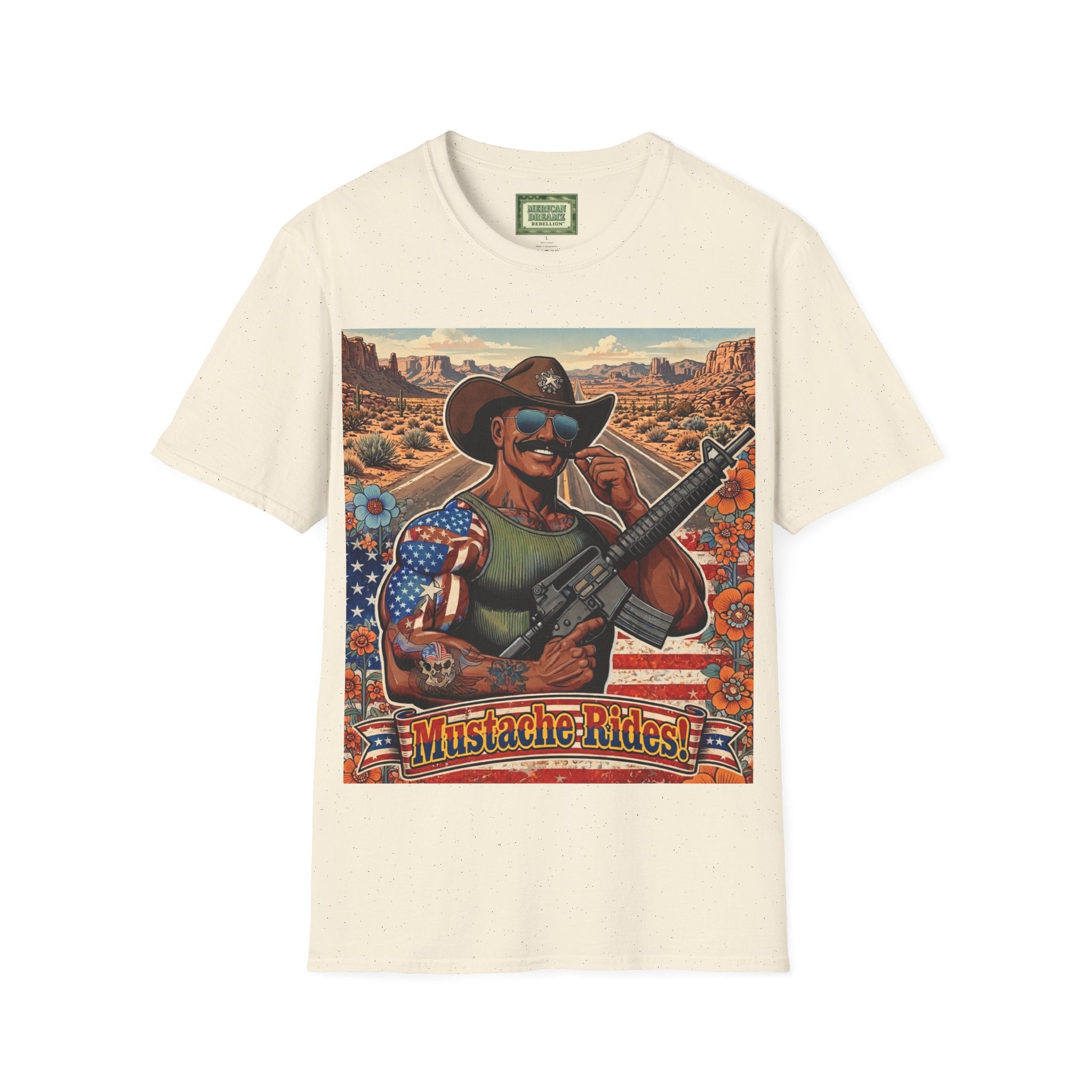 MERICAN UNCLE - Graphic T-Shirt - Mustache Rides - 5