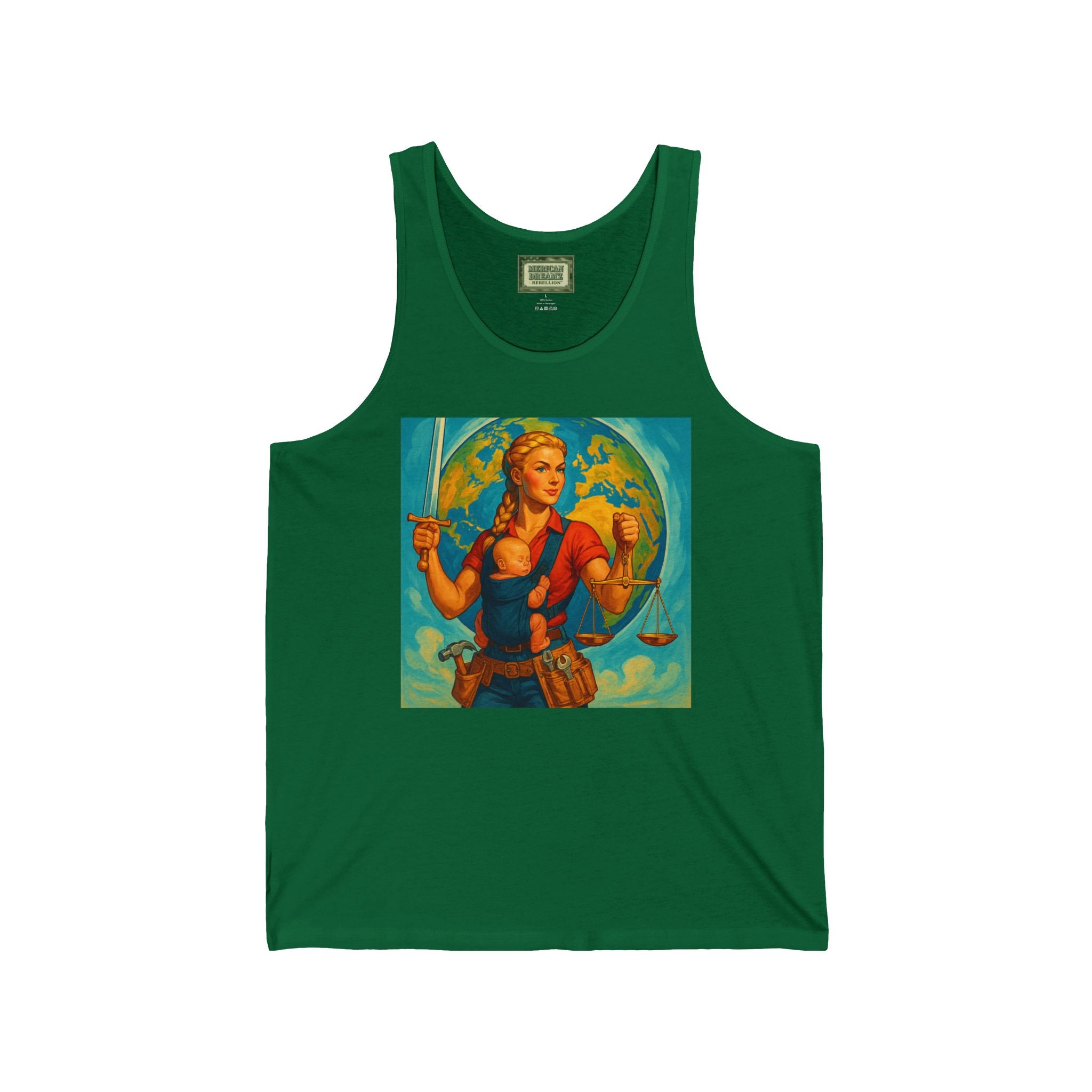 Super Momz Tank Top – Motherhood Superhero Graphic Tank -09