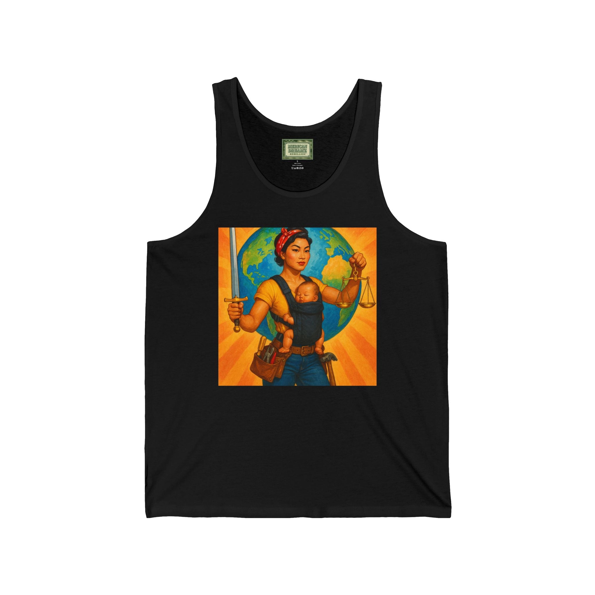 Super Momz Tank Top – Motherhood Superhero Graphic Tank -06