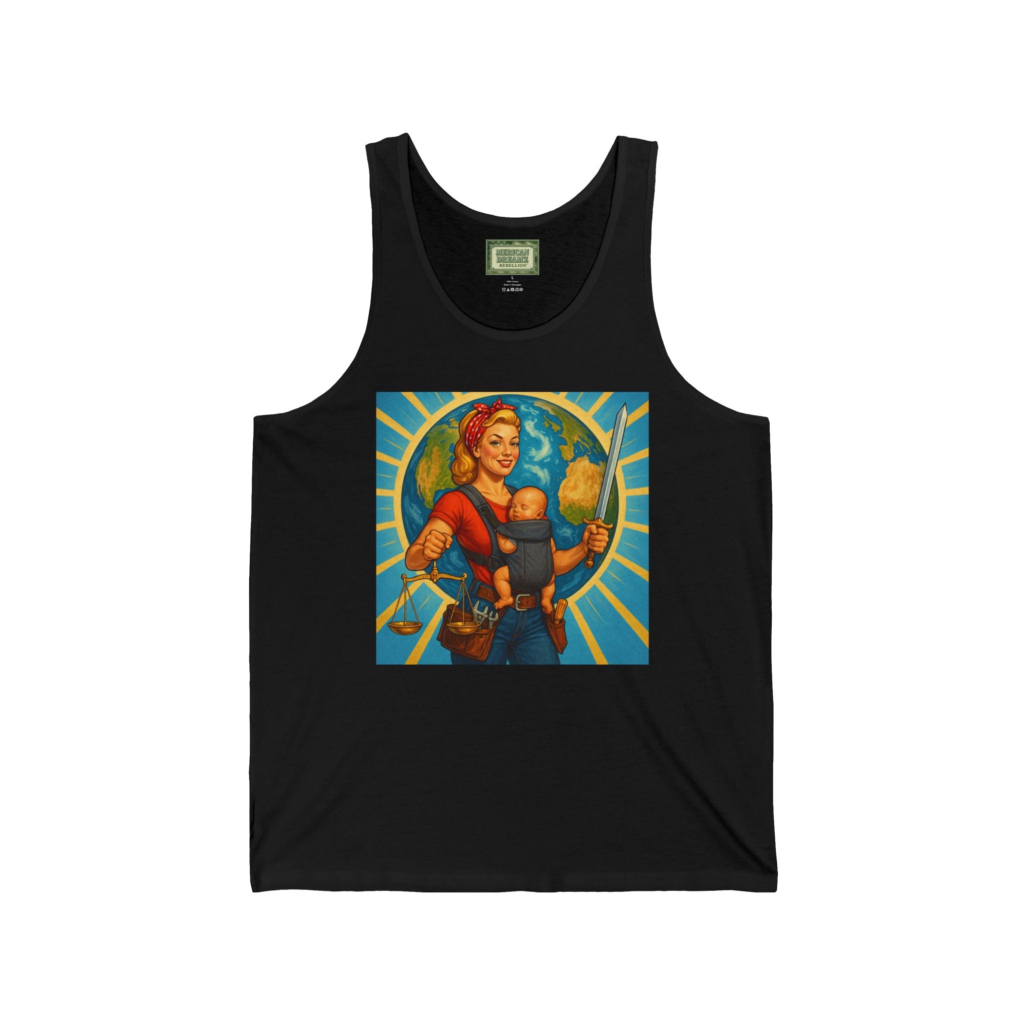 Super Momz Tank Top – Motherhood Superhero Graphic Tank -07