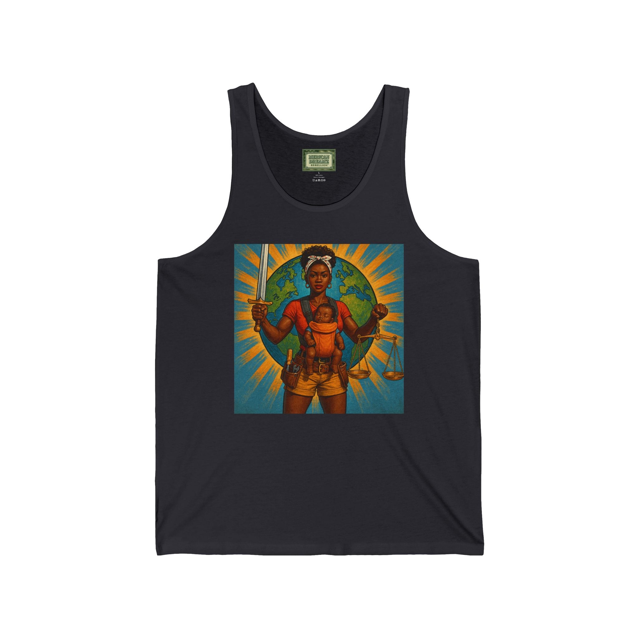 Super Momz Tank Top – Motherhood Superhero Graphic Tank -08