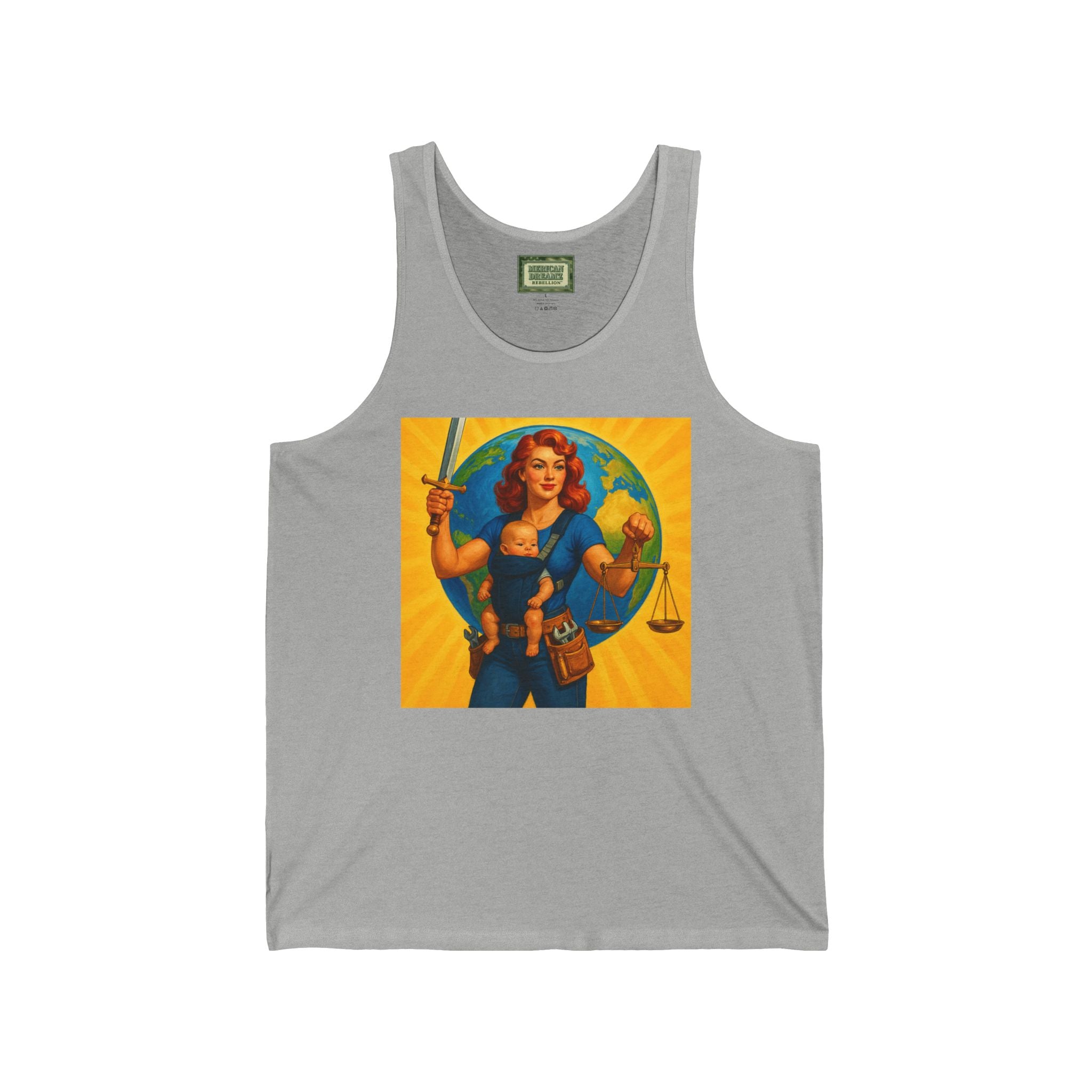 Super Momz Tank Top – Motherhood Superhero Graphic Tank -02