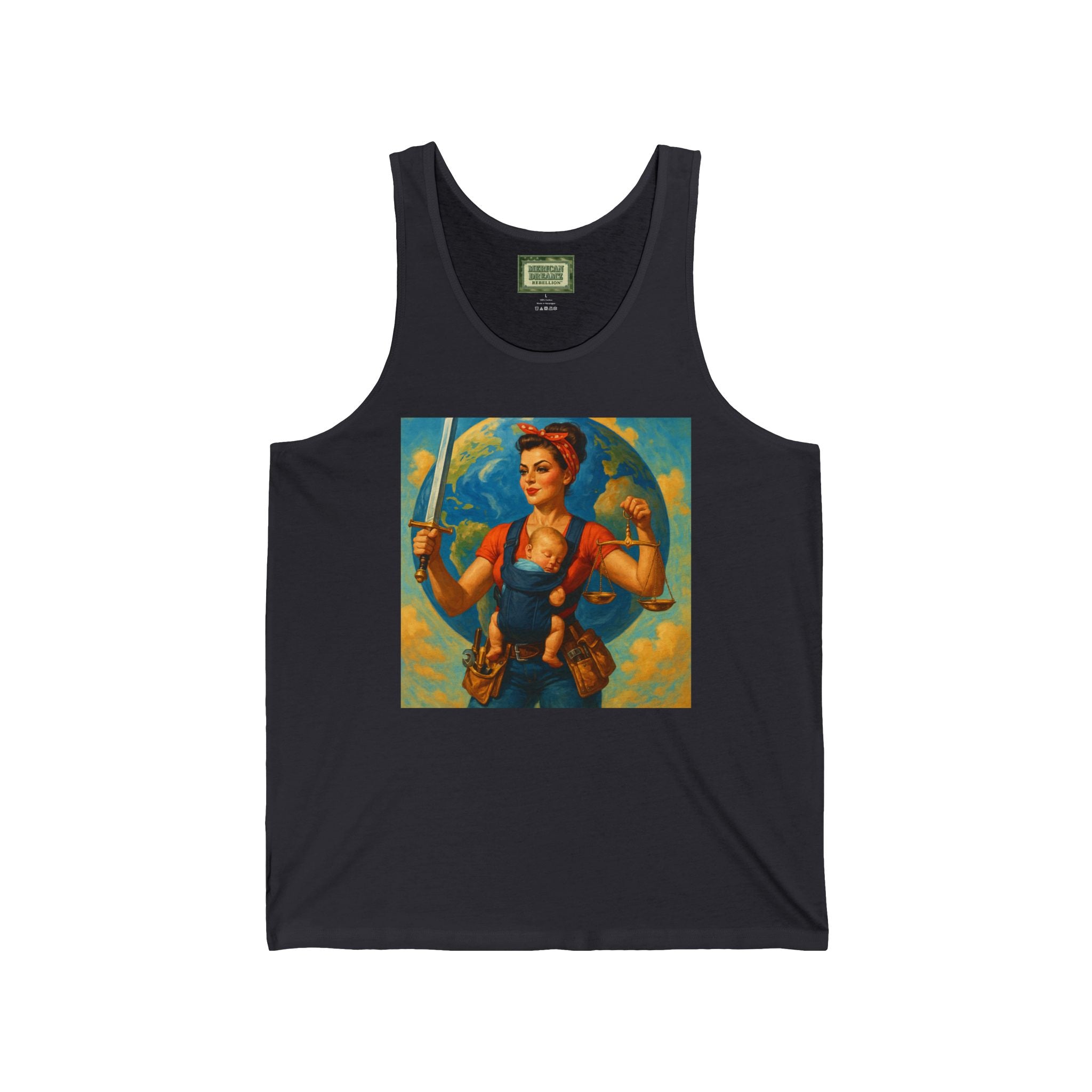 Super Momz Tank Top – Motherhood Superhero Graphic Tank -03