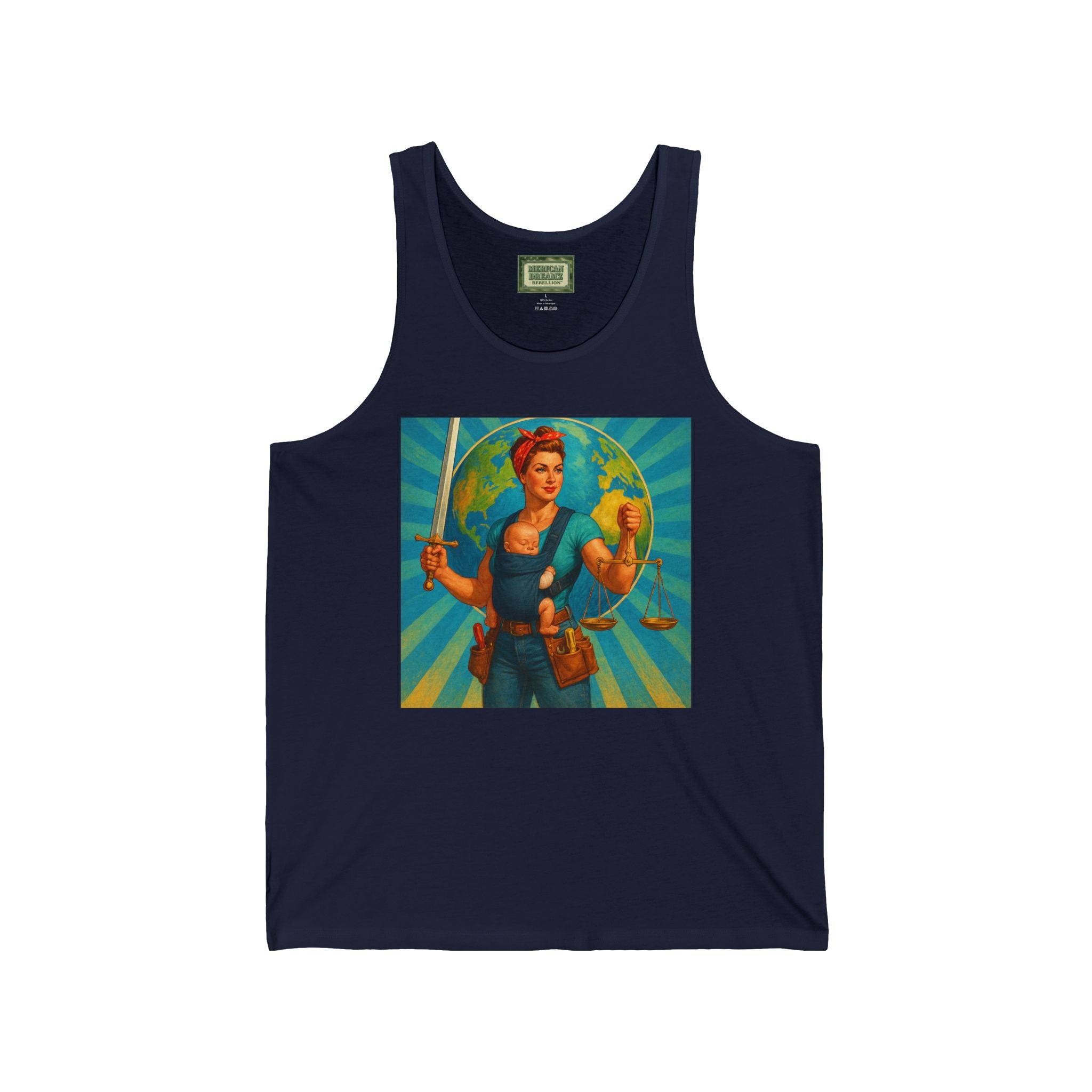 Super Momz Tank Top – Motherhood Superhero Graphic Tank -16