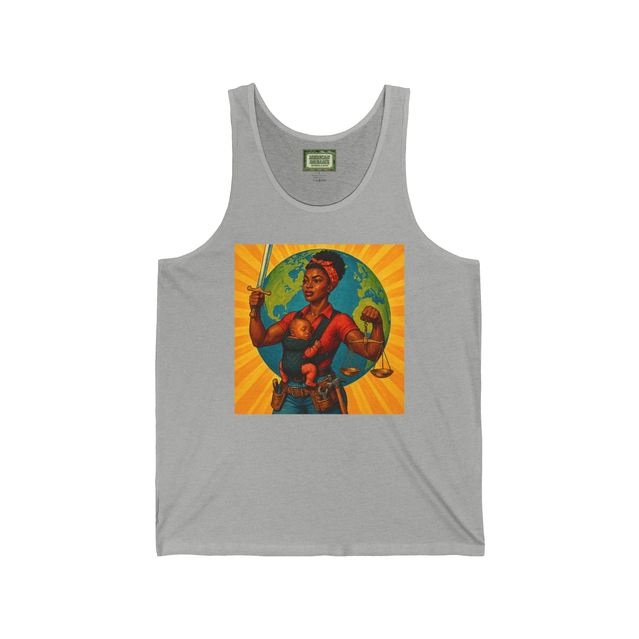 Super Momz Tank Top – Motherhood Superhero Graphic Tank -04