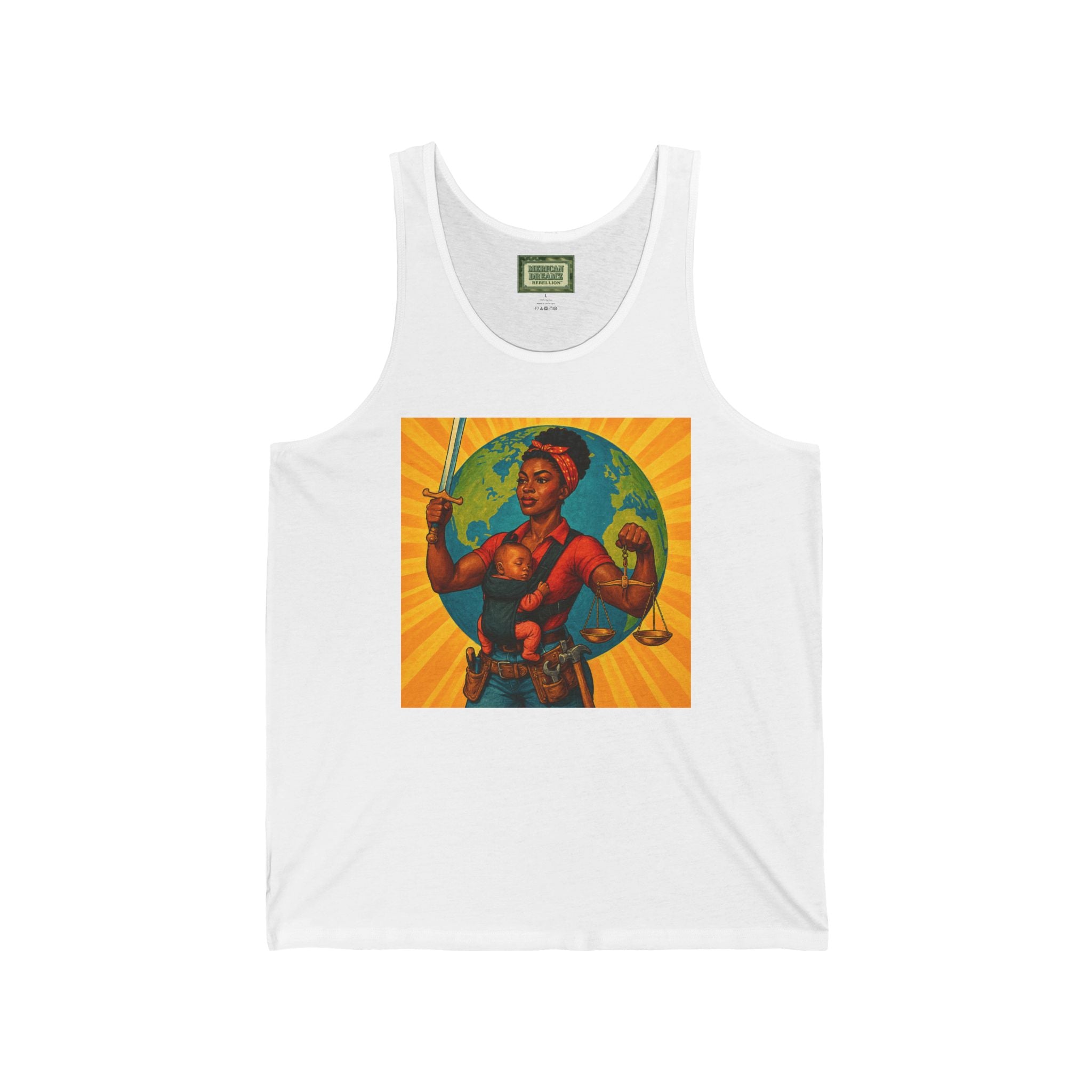 Super Momz Tank Top – Motherhood Superhero Graphic Tank -04
