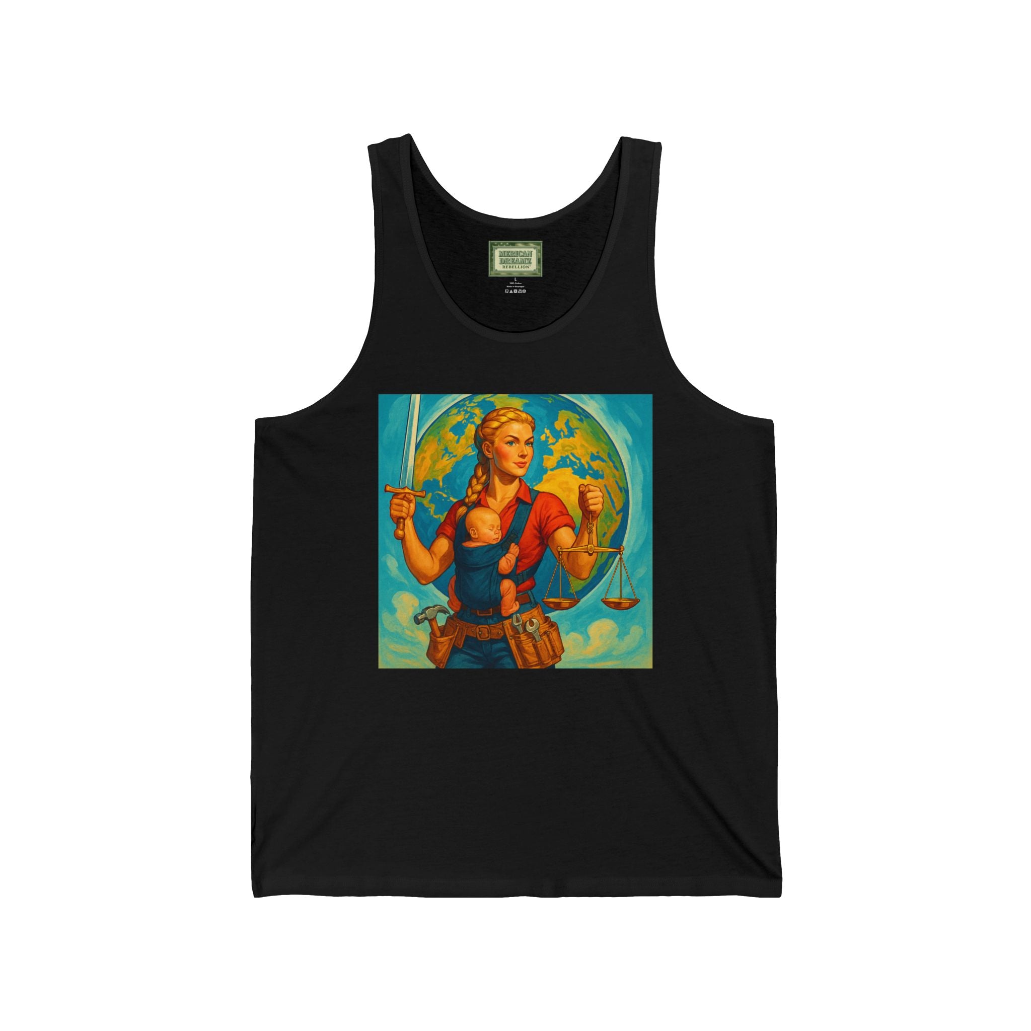 Super Momz Tank Top – Motherhood Superhero Graphic Tank -09