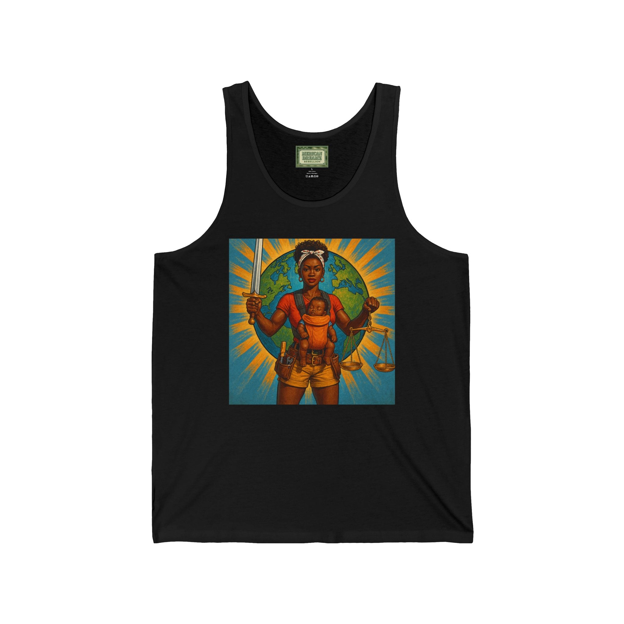 Super Momz Tank Top – Motherhood Superhero Graphic Tank -08