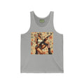 Pin-Up Tank Top — Vintage Americana Gun Flower Girl Graphic