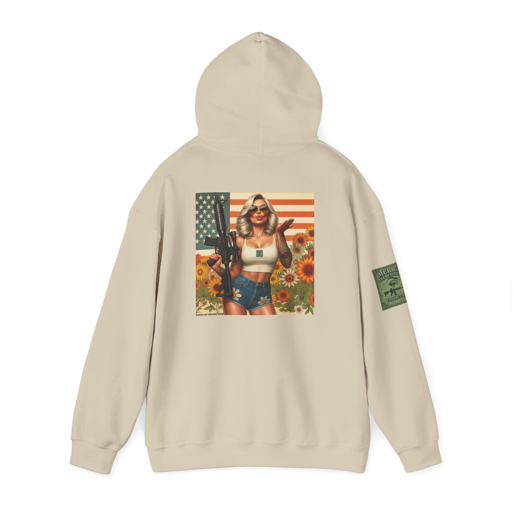 Retro Americana Pinup Gunslinger Hoodie — Vintage Pinup Girls Pullover