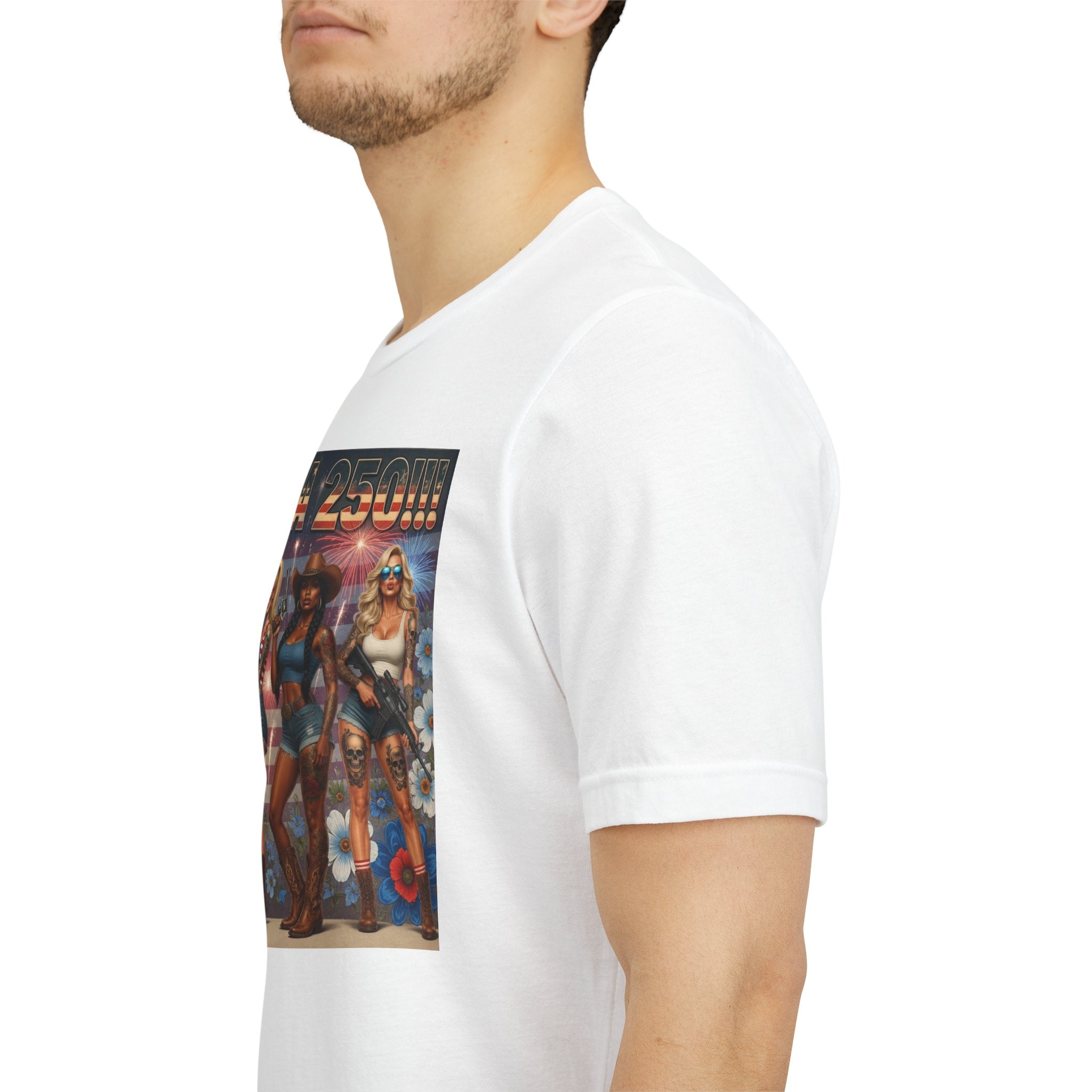 MERICAN DREAMZ REBELLION – MERICA 250!!!  Short Sleeve T‑Shirt – 250 Years of Freedom 1776-2026 Graphic Tee-#3