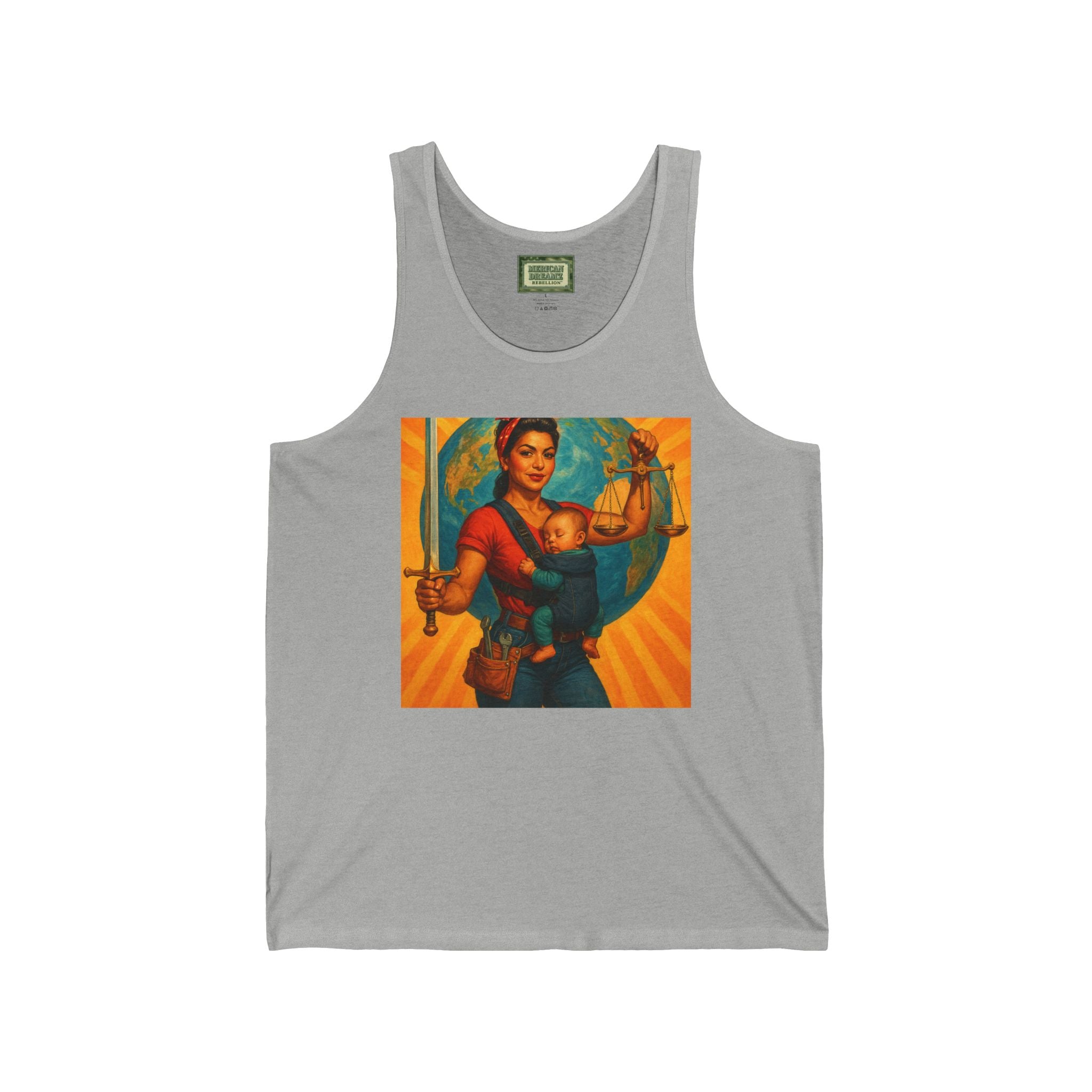 Super Momz Tank Top – Motherhood Superhero Graphic Tank -05
