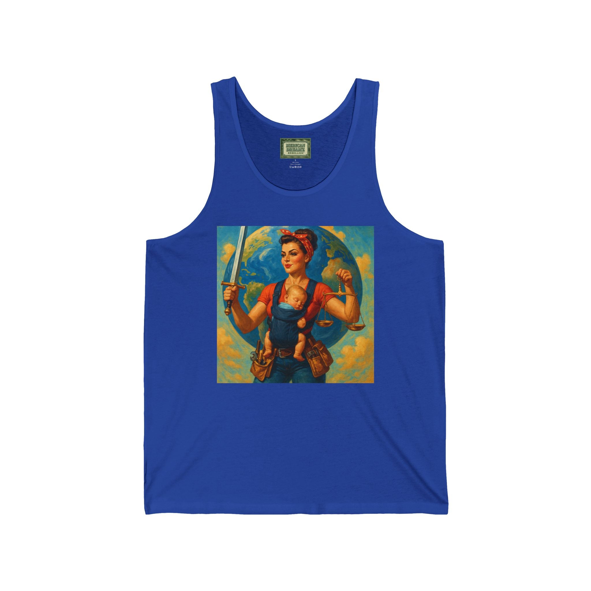 Super Momz Tank Top – Motherhood Superhero Graphic Tank -03