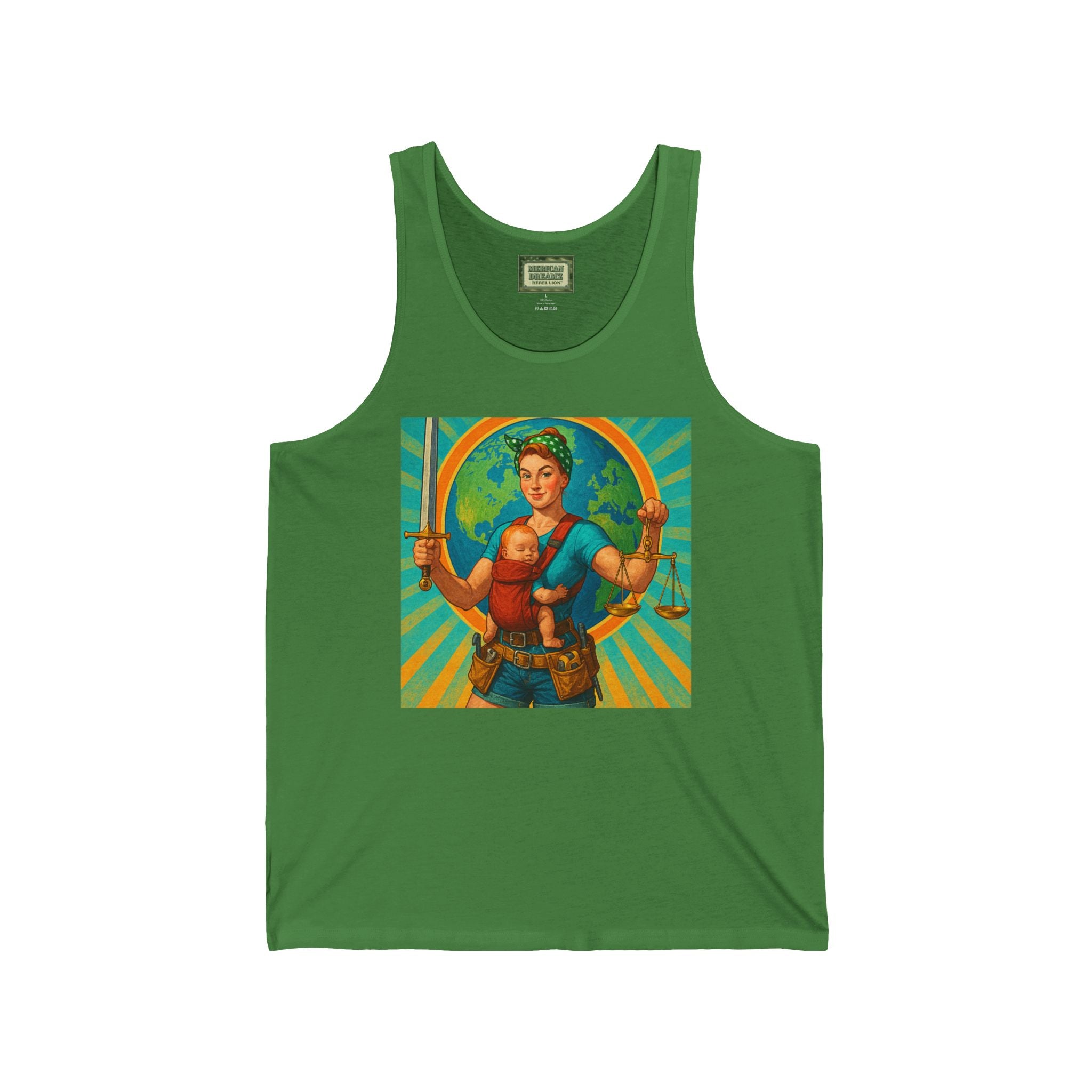 Super Momz Tank Top – Motherhood Superhero Graphic Tank -14