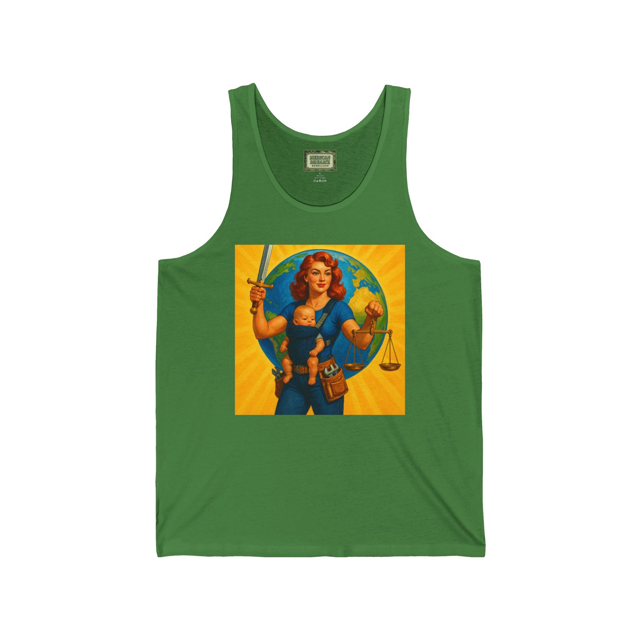 Super Momz Tank Top – Motherhood Superhero Graphic Tank -02
