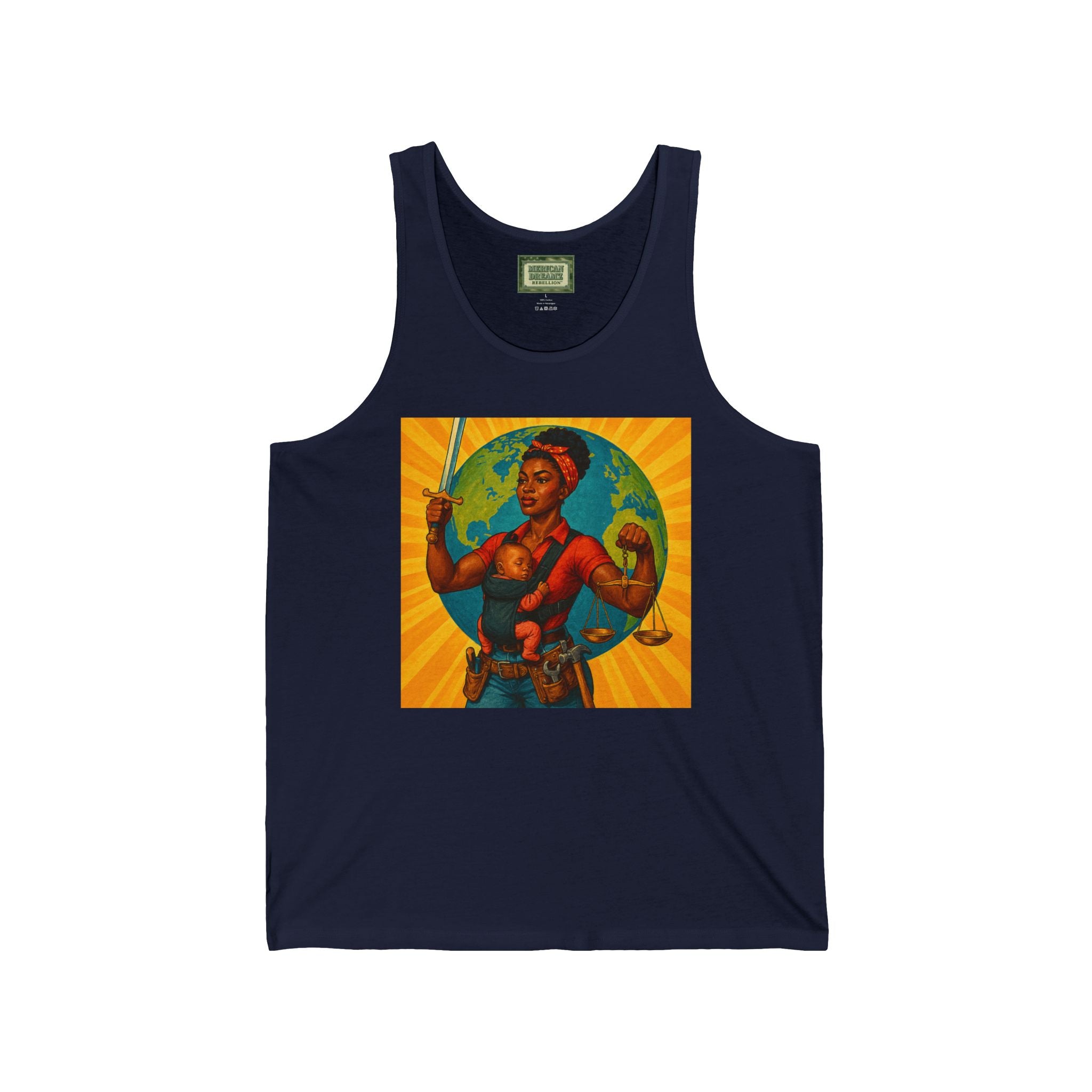 Super Momz Tank Top – Motherhood Superhero Graphic Tank -04
