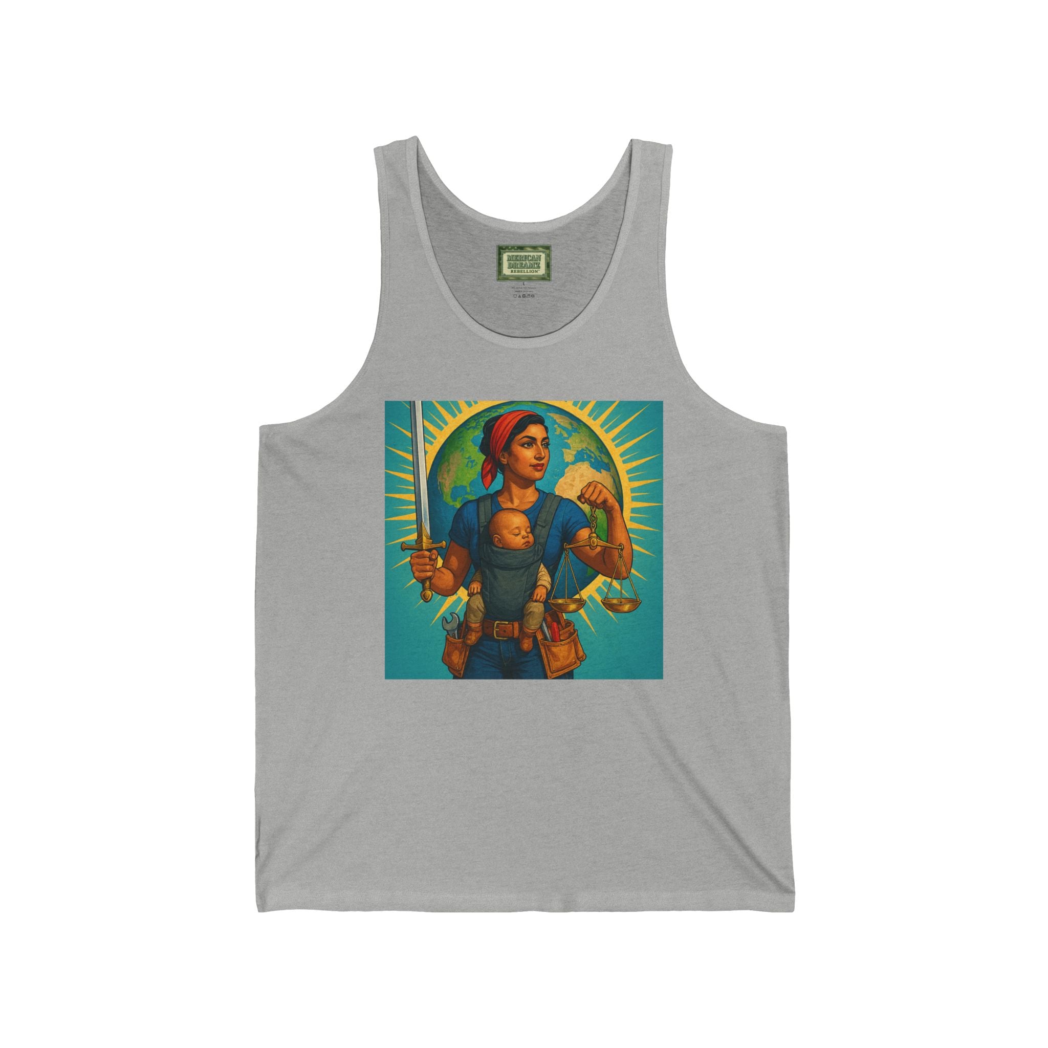 Super Momz Tank Top – Motherhood Superhero Graphic Tank -11