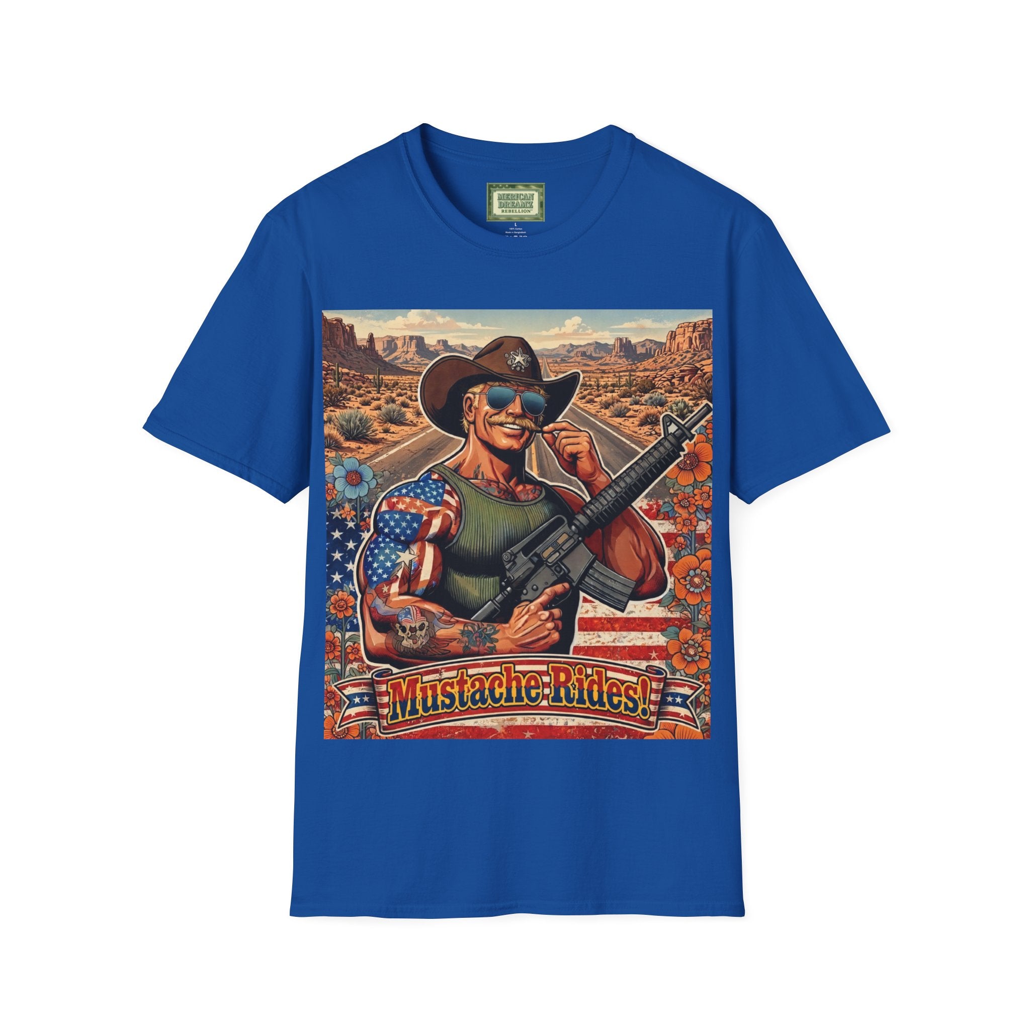 MERICAN UNCLE - Graphic T-Shirt - Mustache Rides - 3