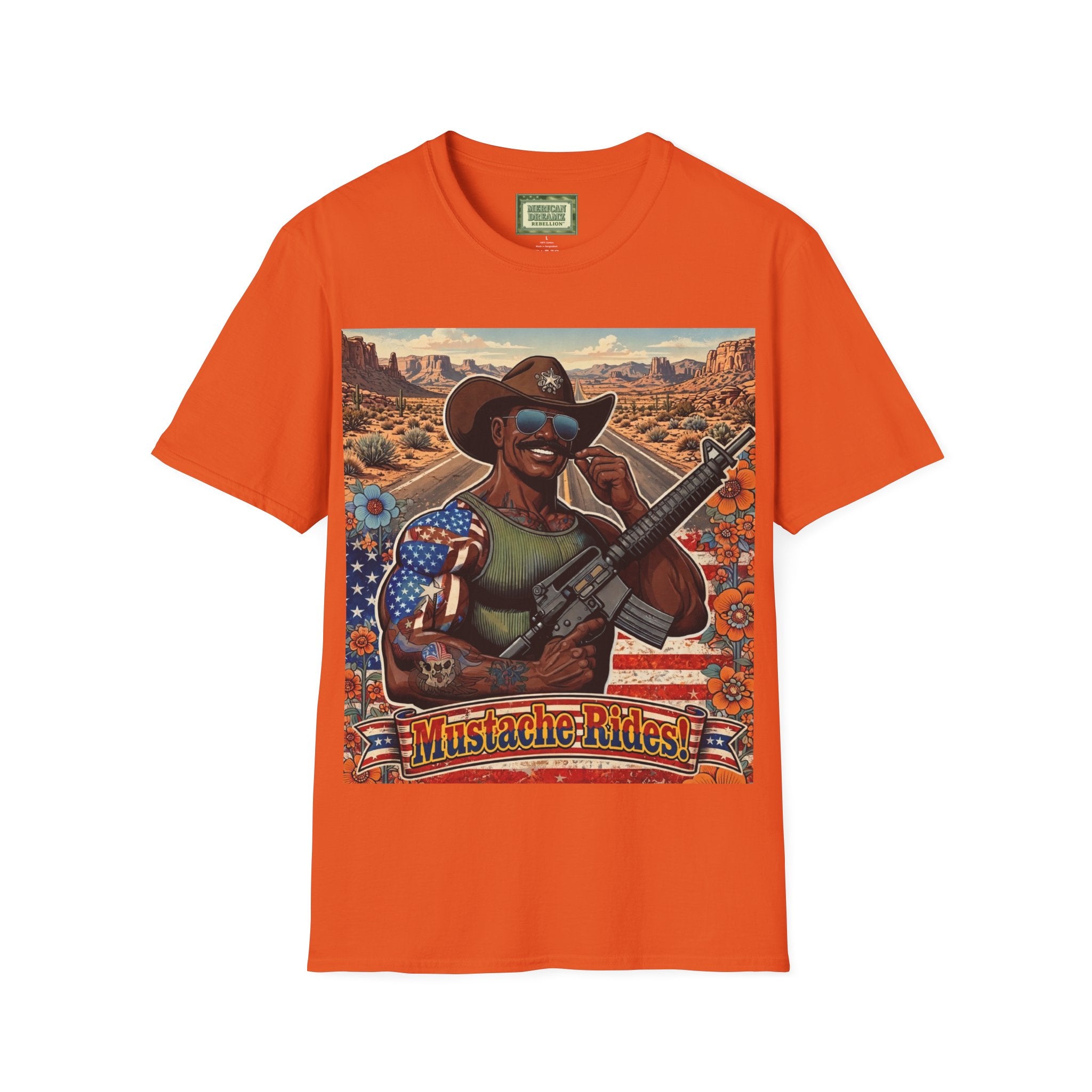 MERICAN UNCLE - Graphic T-Shirt - Mustache Rides - 2