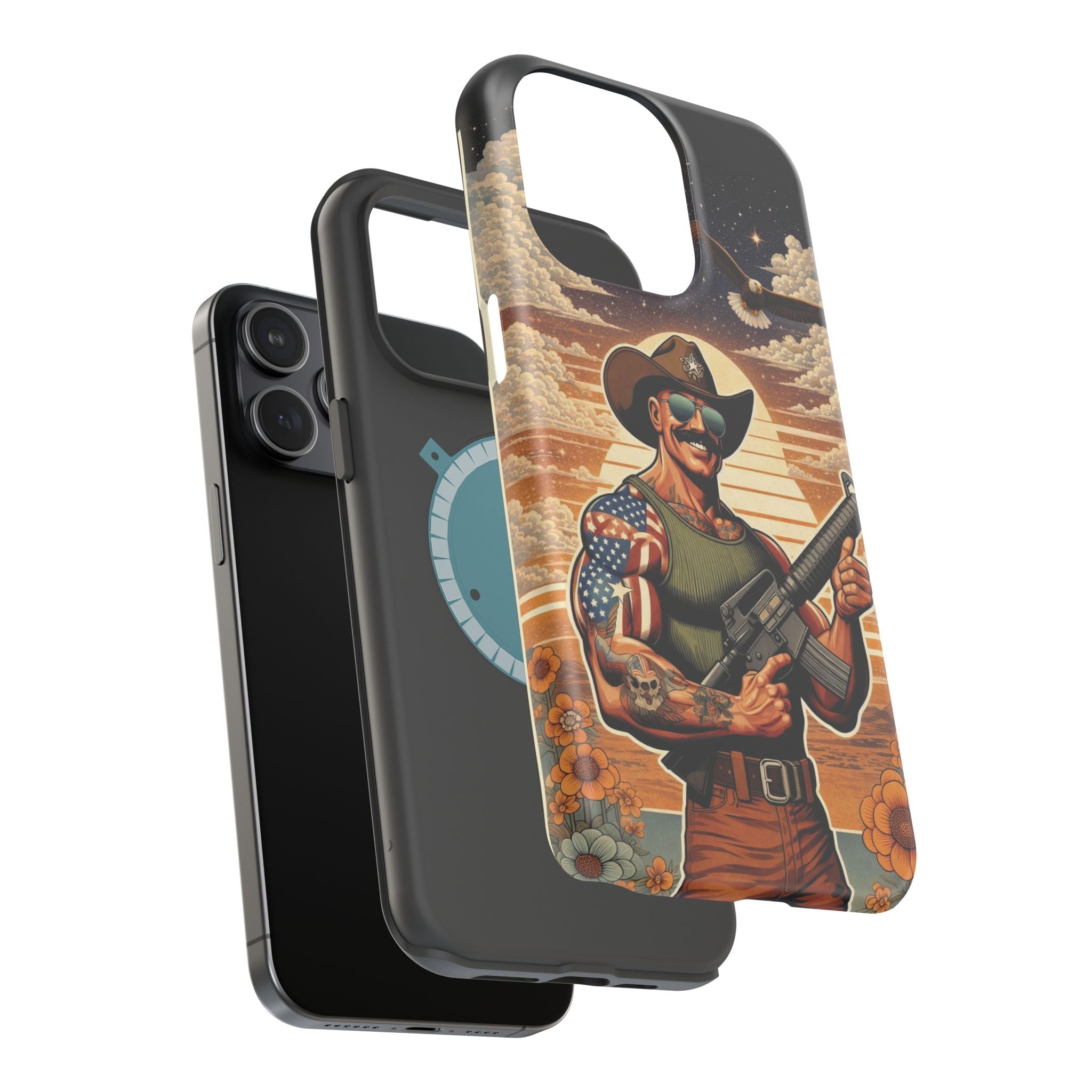 Uncle Dave AR-15 - Magnetic Impact‑Resistant Phone Case  iPhone 13-17 / Samsung S26  MagSafe Compatible