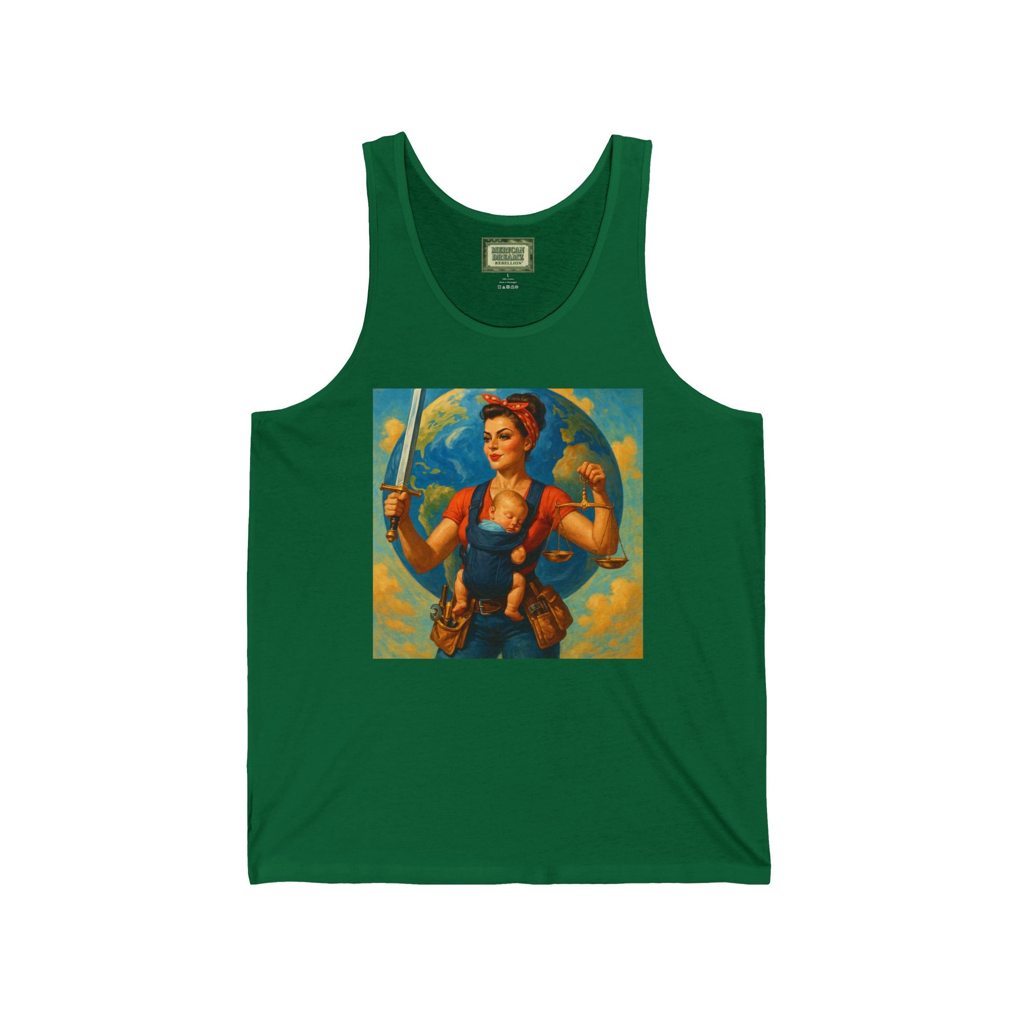 Super Momz Tank Top – Motherhood Superhero Graphic Tank -03