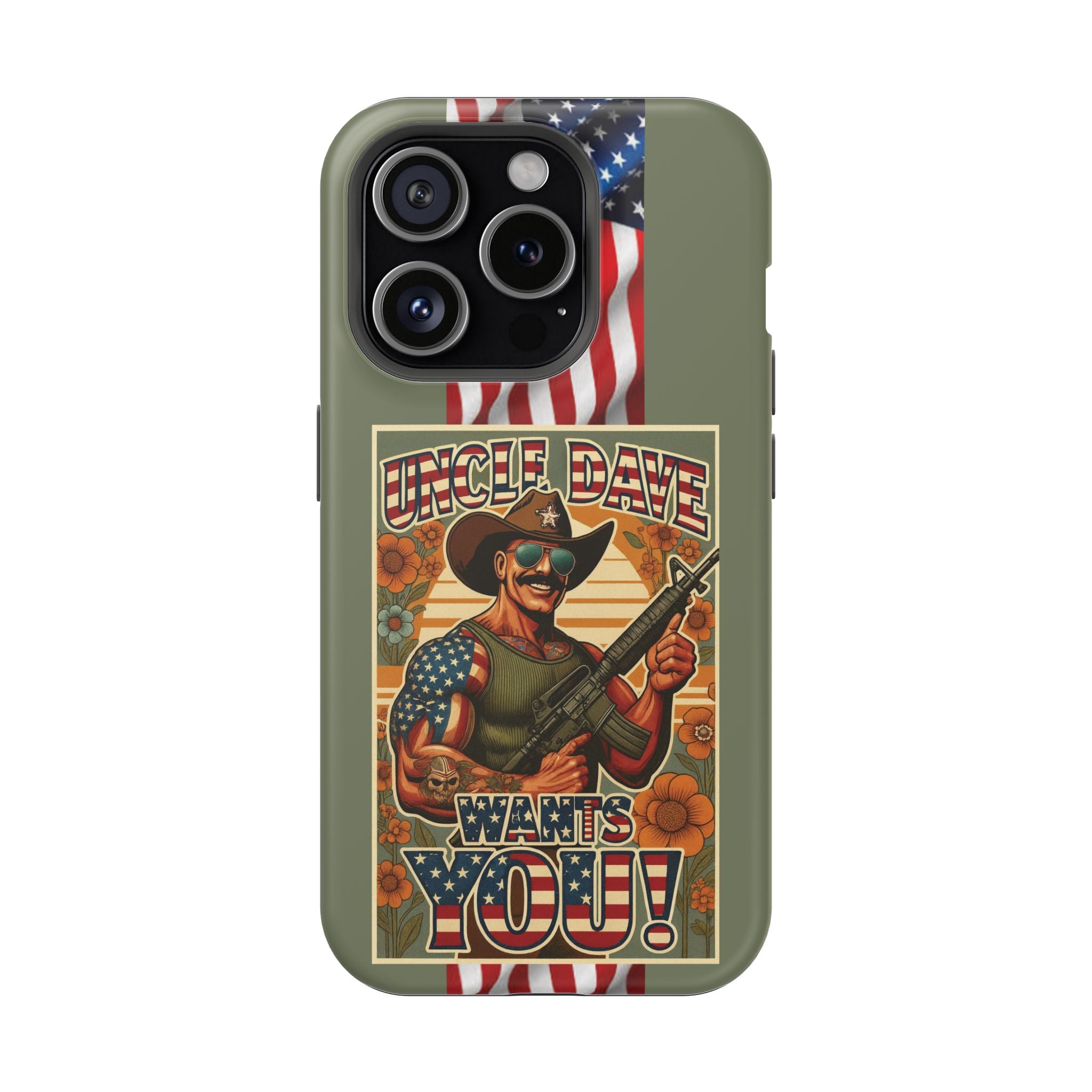 Uncle Dave Wants You! - Magnetic Impact‑Resistant Phone Case  iPhone 13-17 / Samsung S26  MagSafe Compatible
