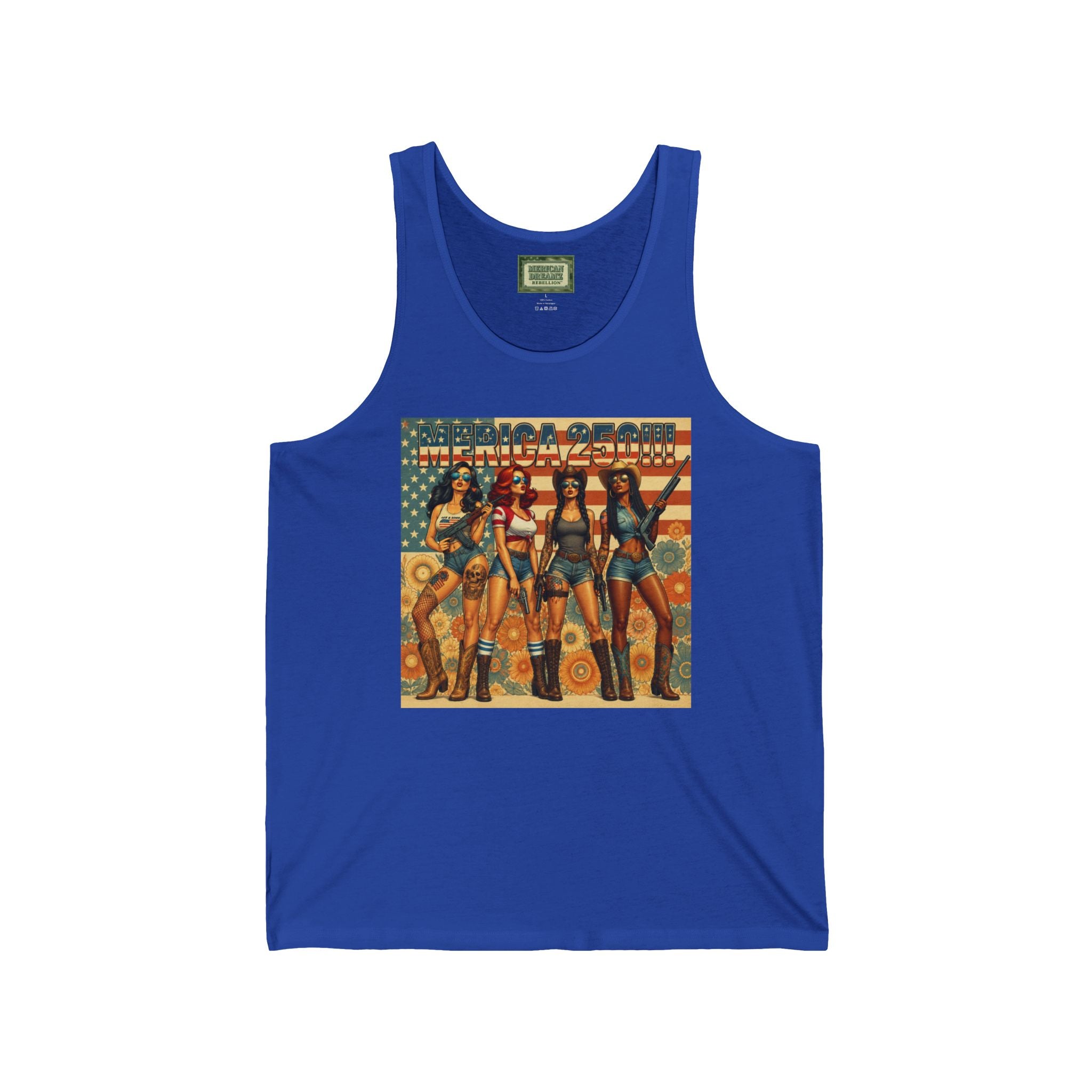 MERICAN DREAMZ REBELLION – MERICA 250!!! Tank Top – 250 Years of Freedom 1776-2026 Graphic Tank-#2