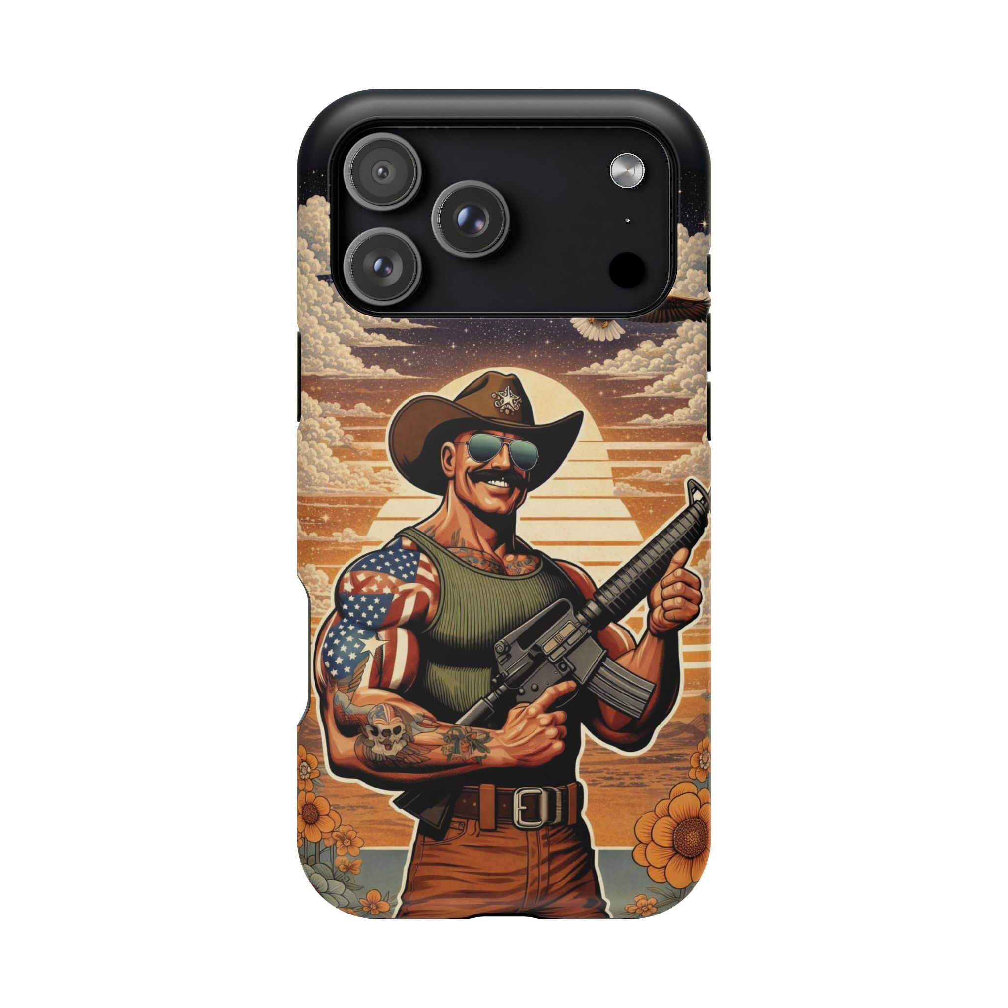 Uncle Dave AR-15 - Magnetic Impact‑Resistant Phone Case  iPhone 13-17 / Samsung S26  MagSafe Compatible