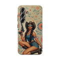 Americana 9mm Pinup Girl - Impact‑Resistant Phone Case   Samsung Galaxy Series S22 / S22+ / S22 Ultra - S25 / S25+ / S25 Ultra