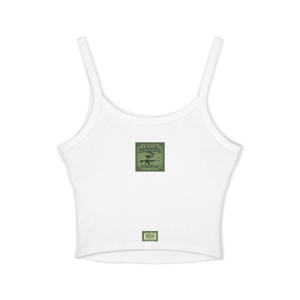 Uncle Dave Wants You Floral Flag Tank Top — Owner-Artist with Rifle
