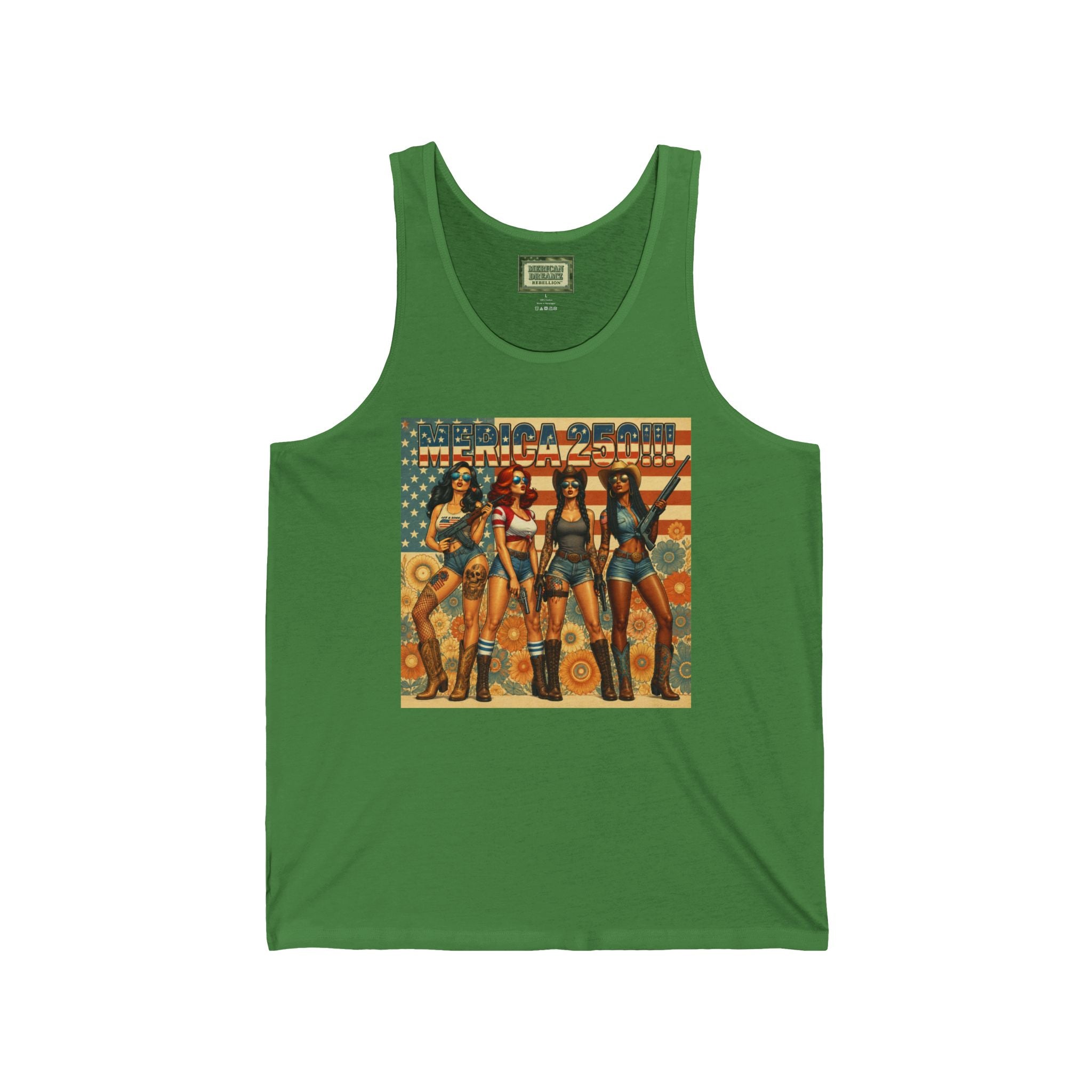 MERICAN DREAMZ REBELLION – MERICA 250!!! Tank Top – 250 Years of Freedom 1776-2026 Graphic Tank-#2