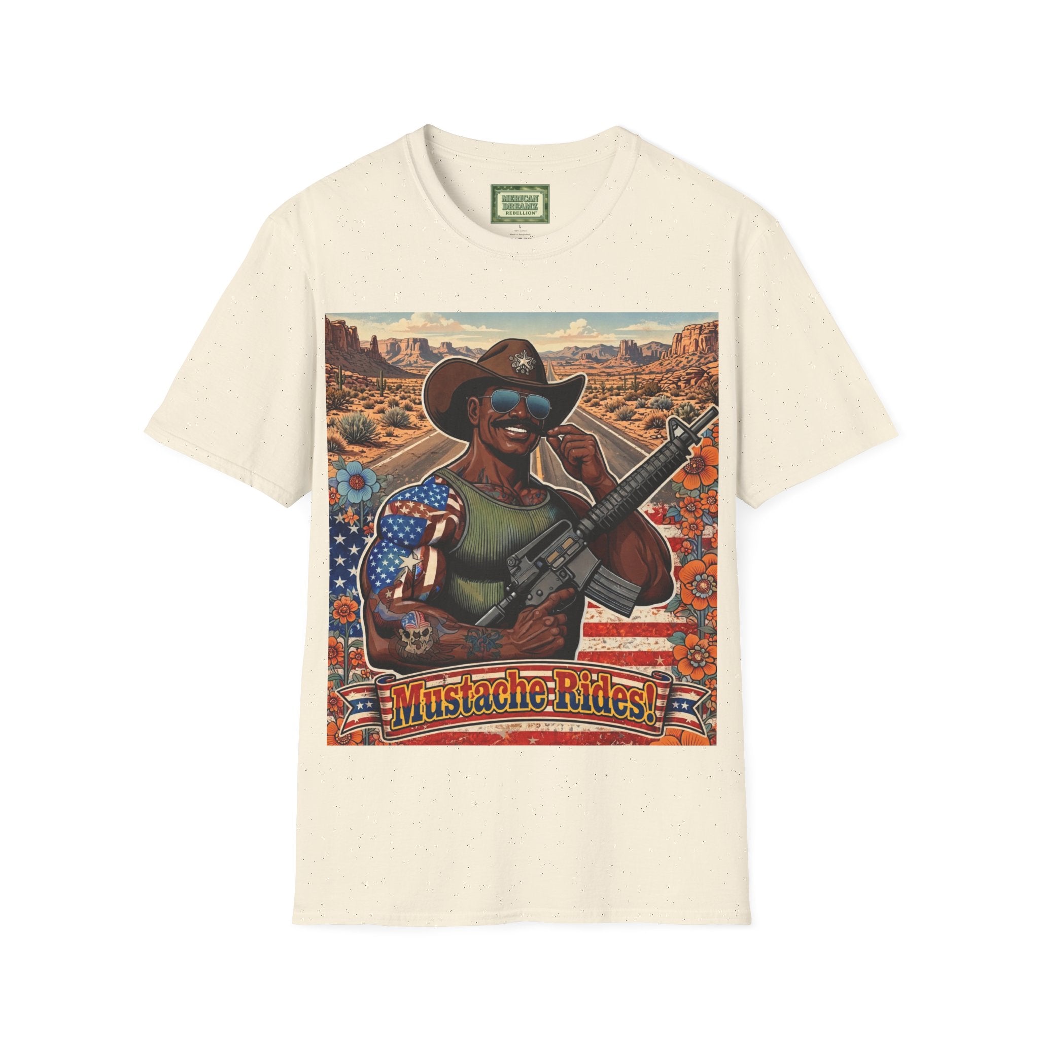 MERICAN UNCLE - Graphic T-Shirt - Mustache Rides - 2